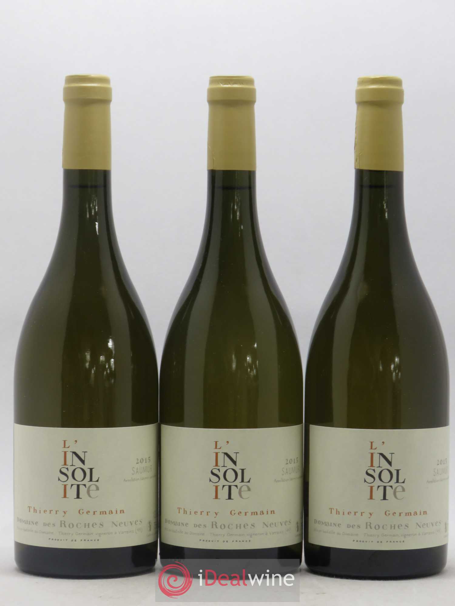 Saumur Insolite Domaine des Roches Neuves - Thierry Germain 2015 - Lot de 3 bouteilles - 0