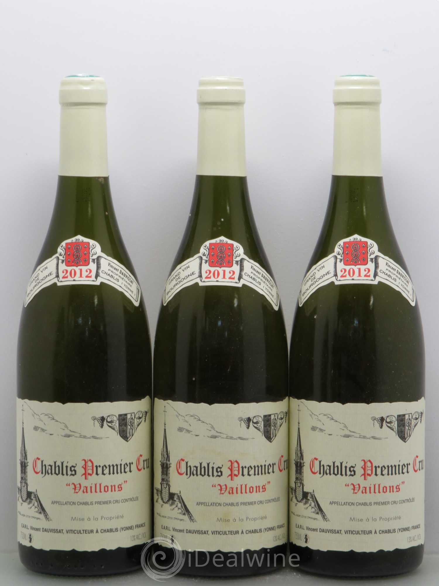 Chablis 1er Cru Vaillons Vincent Dauvissat (Domaine) 2012 - Lot de 6 bouteilles - 1