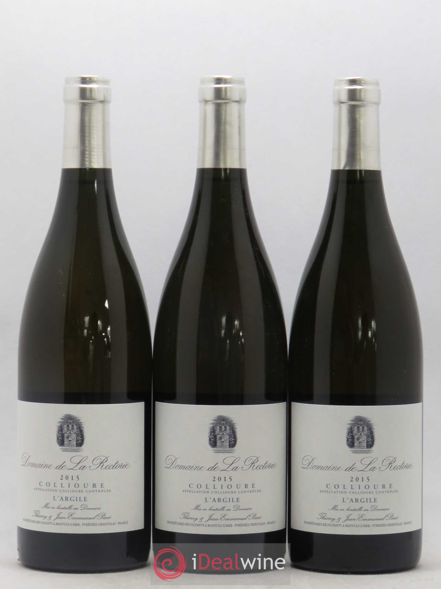 Collioure La Rectorie (Domaine de) L'Argile Thierry et Jean Emmanuel Parcé 2015 - Lot de 6 bouteilles - 2