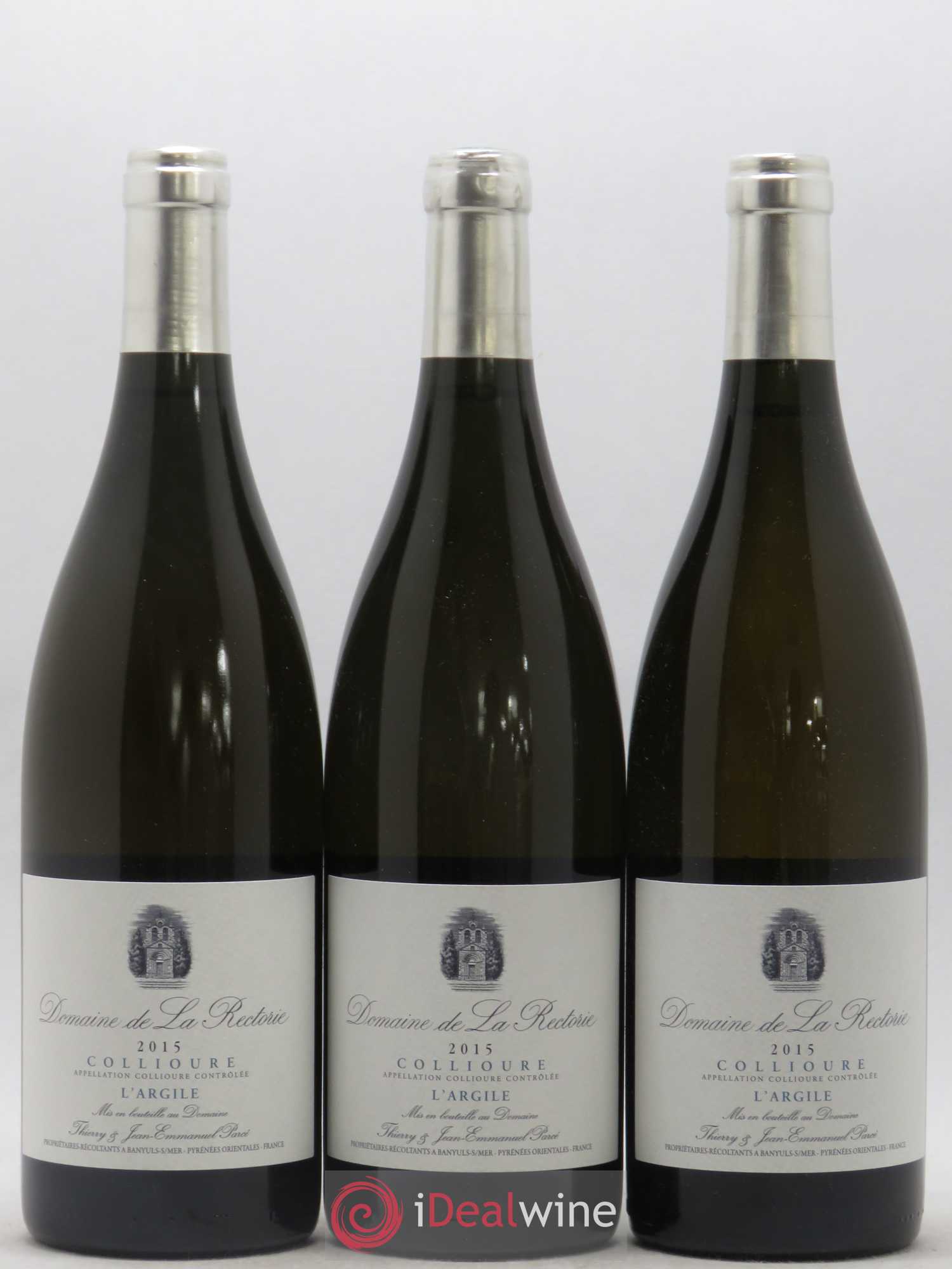 Collioure La Rectorie (Domaine de) L'Argile Thierry et Jean Emmanuel Parcé 2015 - Lot de 6 bouteilles - 2