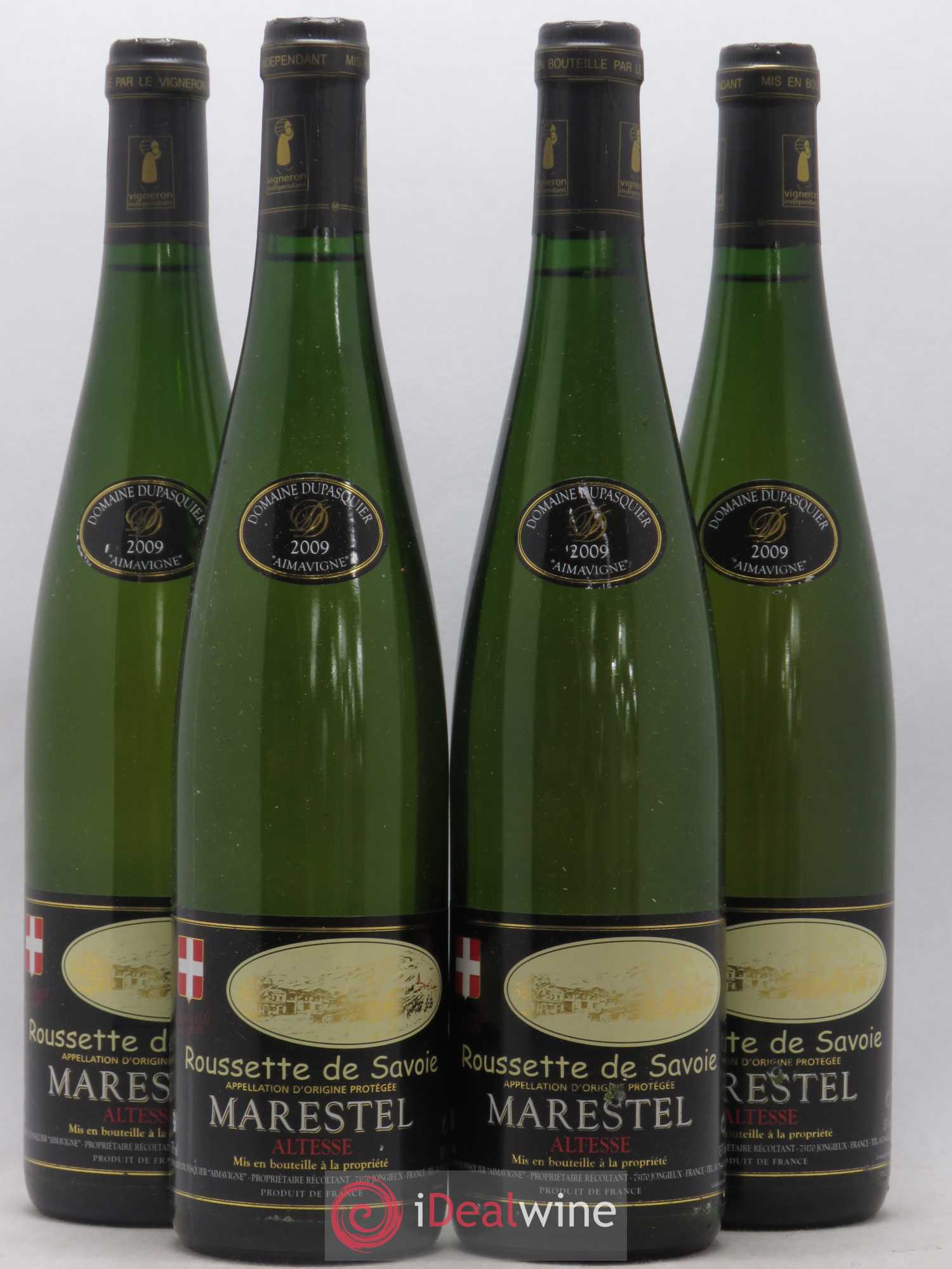 Vin de Savoie Roussette de Savoie Marestel Dominique Dupasquier 2009 - Posten von 4 Flaschen - 0