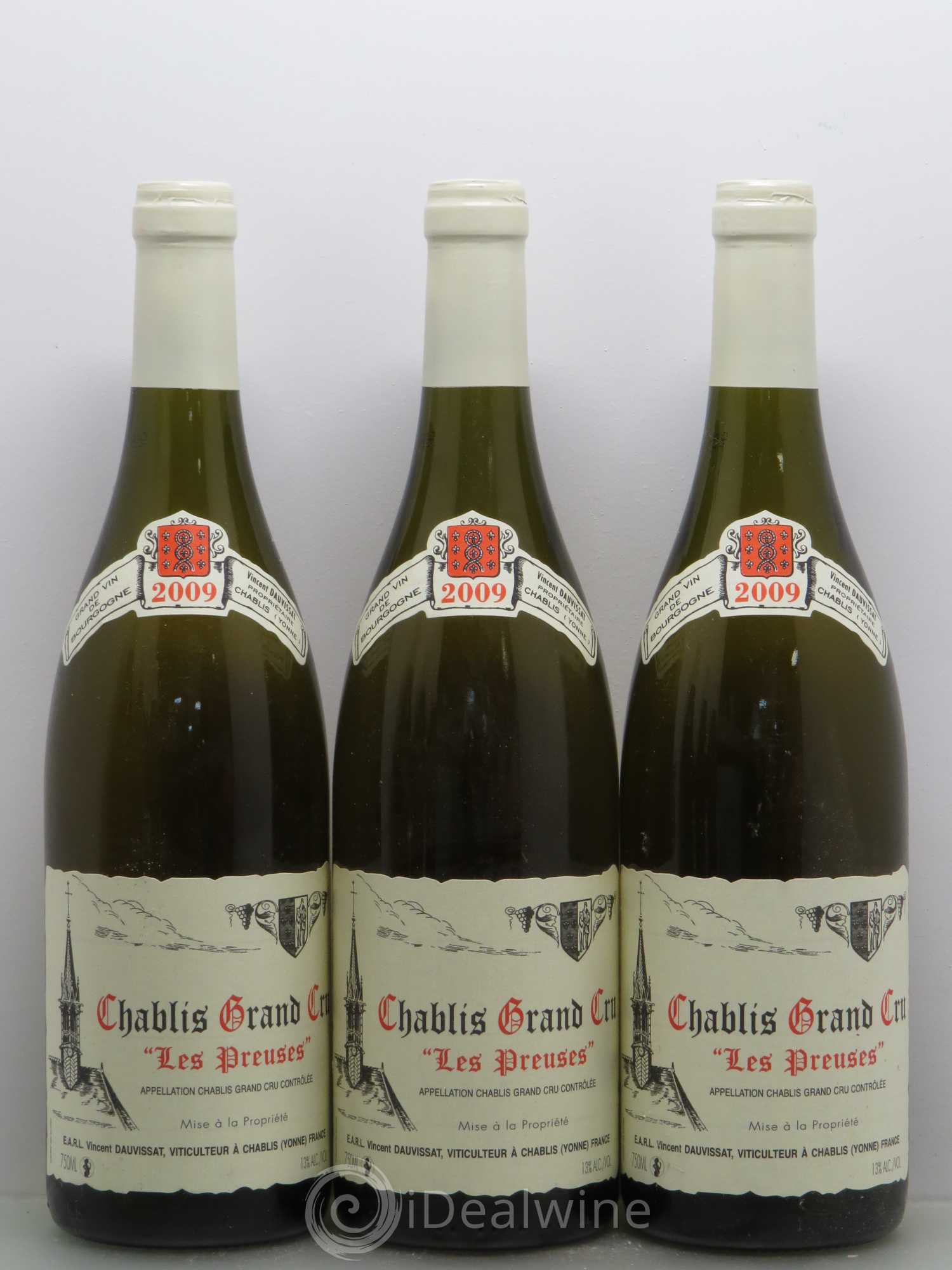 Chablis Grand Cru Les Preuses Vincent Dauvissat (Domaine) 2009 - Lot de 6 bouteilles - 1