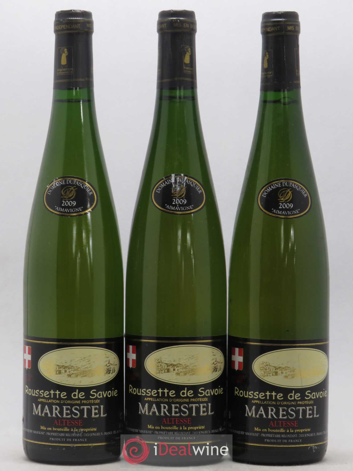 Vin de Savoie Roussette de Savoie Marestel Dominique Dupasquier 2009 - Posten von 3 Flaschen - 0