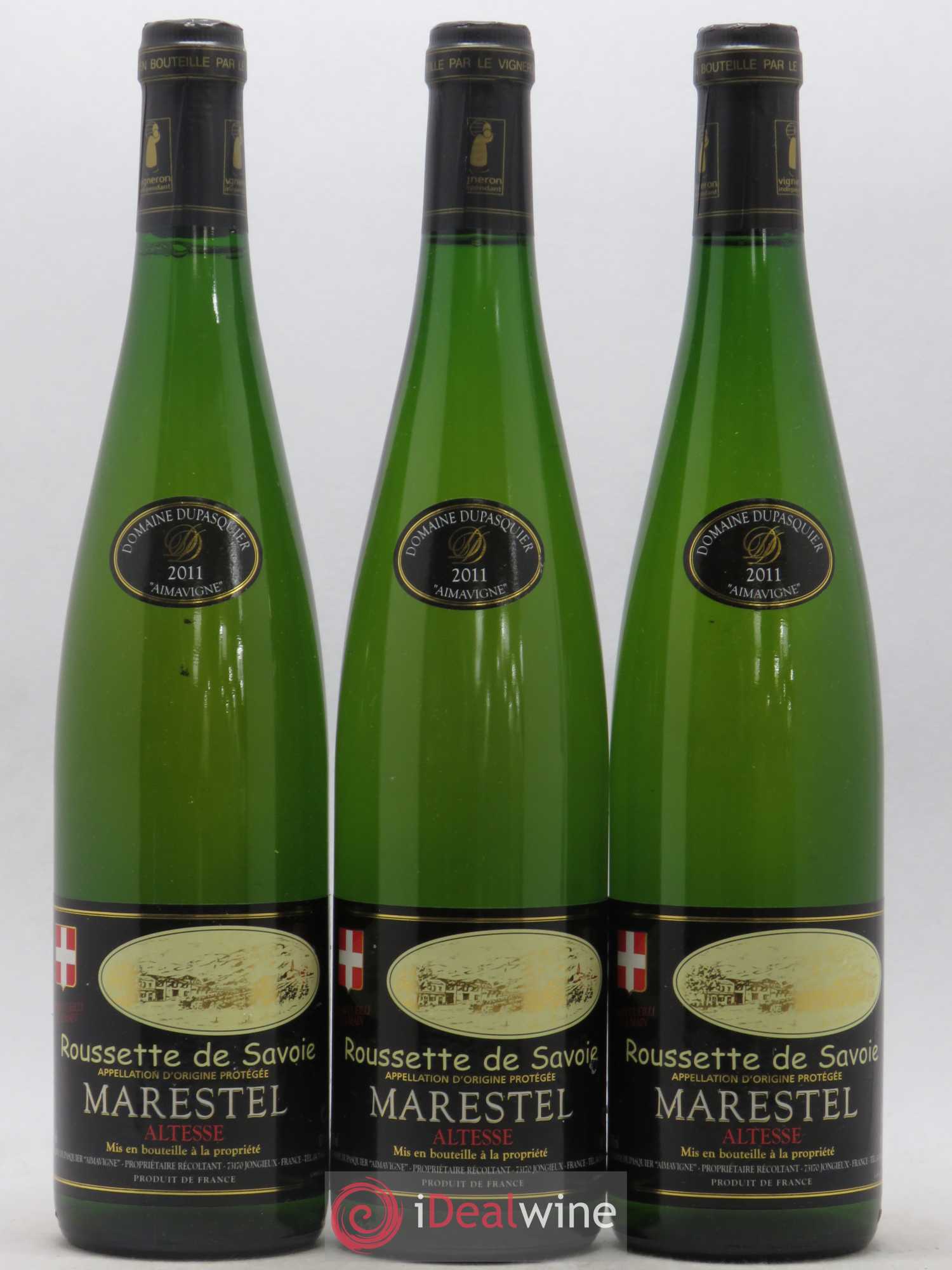 Vin de Savoie Roussette de Savoie Marestel Dominique Dupasquier 2011 - Posten von 3 Flaschen - 0
