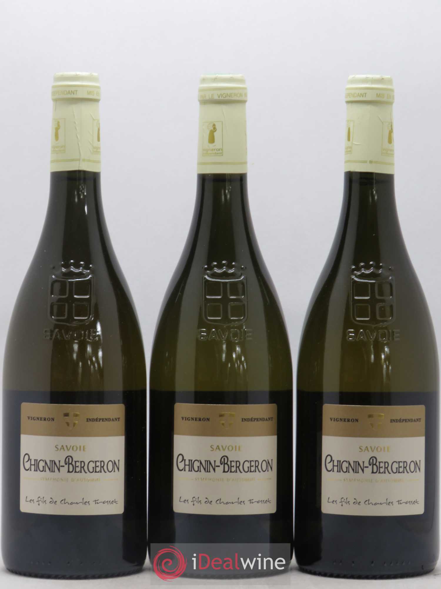 Vin de Savoie Chignin-Bergeron Symphonie d'Automne Les Fils de Charles Trosset 2015 - Lot de 3 bouteilles - 0