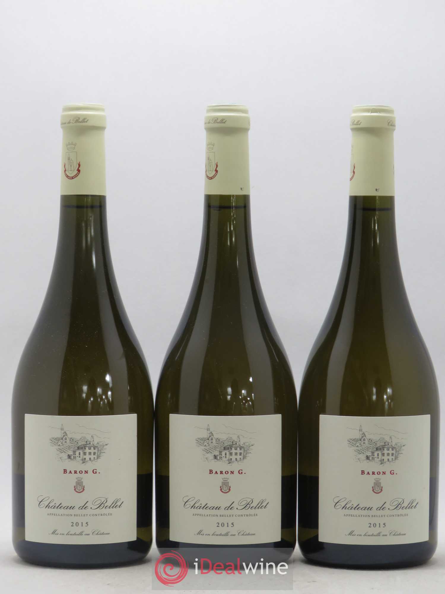 Bellet Château de Bellet Baron G 2015 - Lot de 3 bouteilles - 0