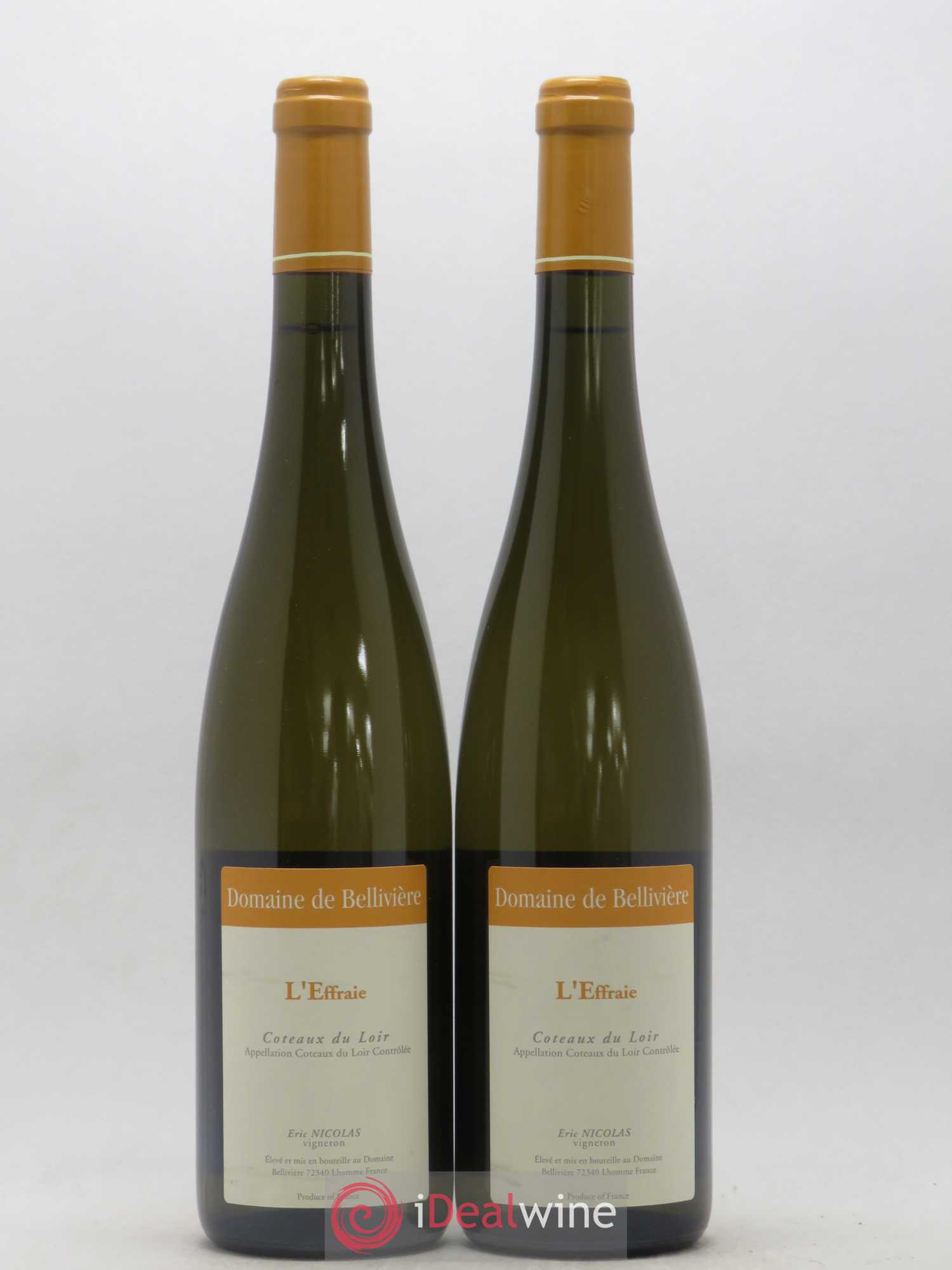 Coteaux du Loir L'Effraie Domaine de Bellivière 2016 - Lot de 2 bouteilles - 0