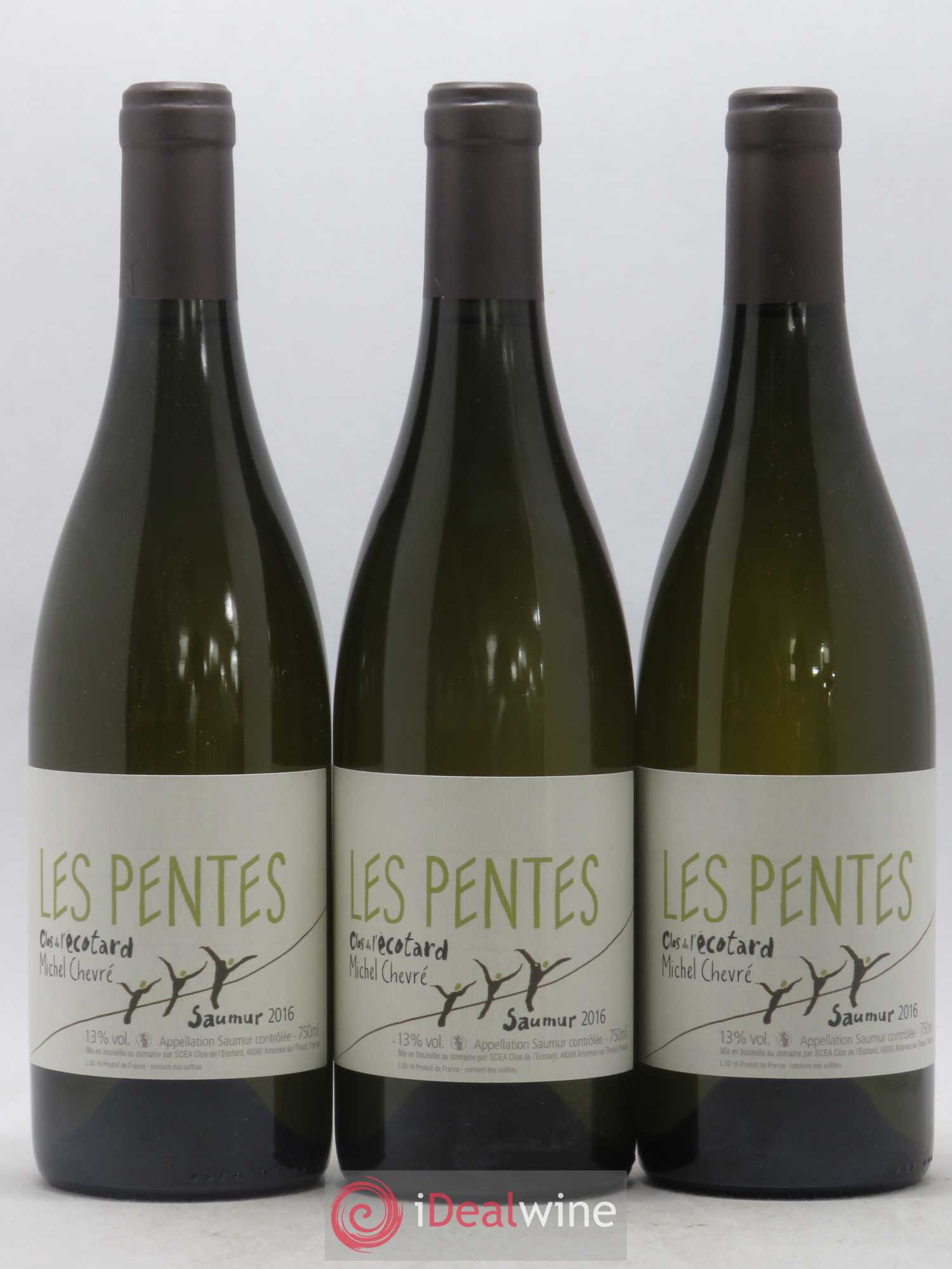 Saumur Michel Chevre Les Pentes clos de l'ecotard 2016 - Posten von 3 Flaschen - 0