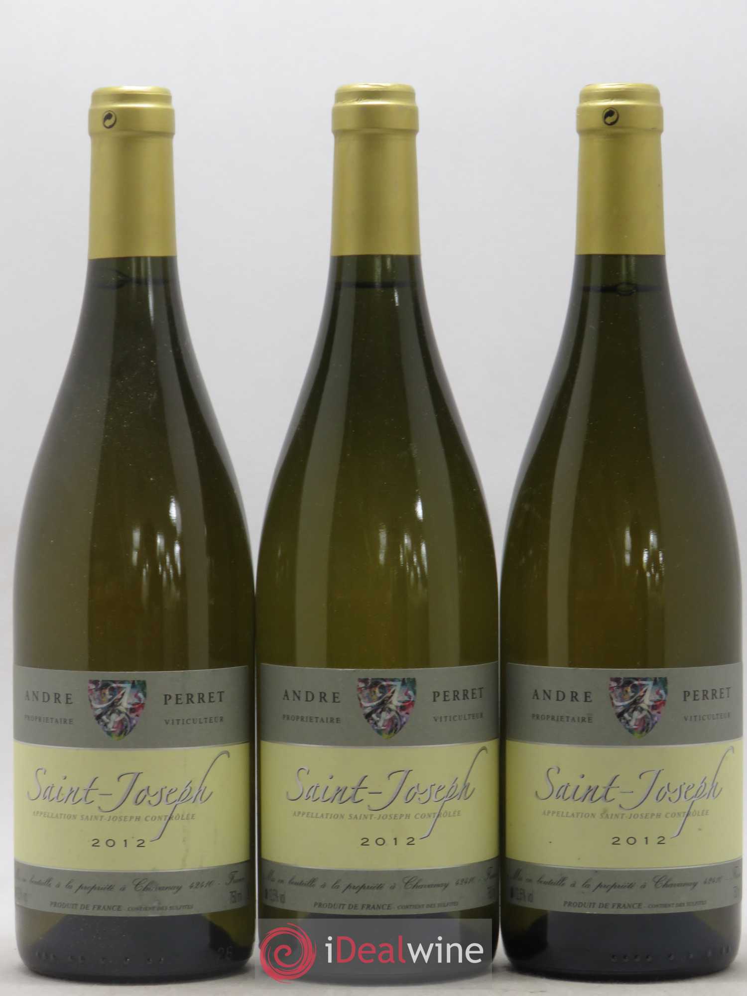 Saint-Joseph André Perret 2012 - Lot de 3 bouteilles - 0