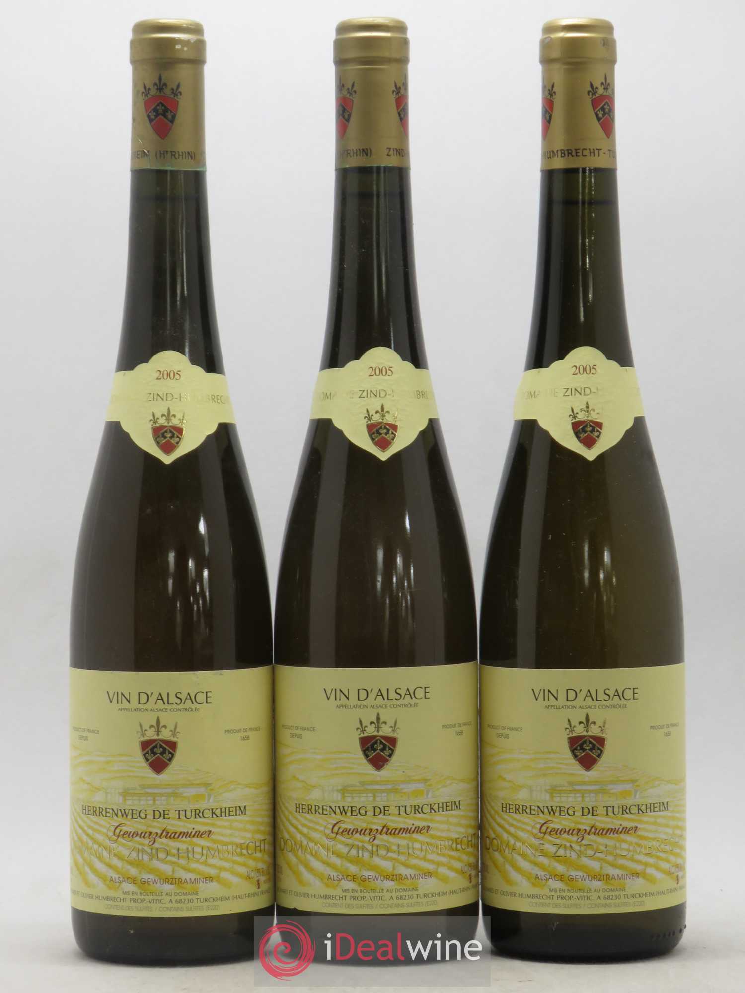 Alsace Gewurztraminer Herrenweg de Turckheim Zind-Humbrecht (Domaine) 2005 - Lot de 6 bouteilles - 1