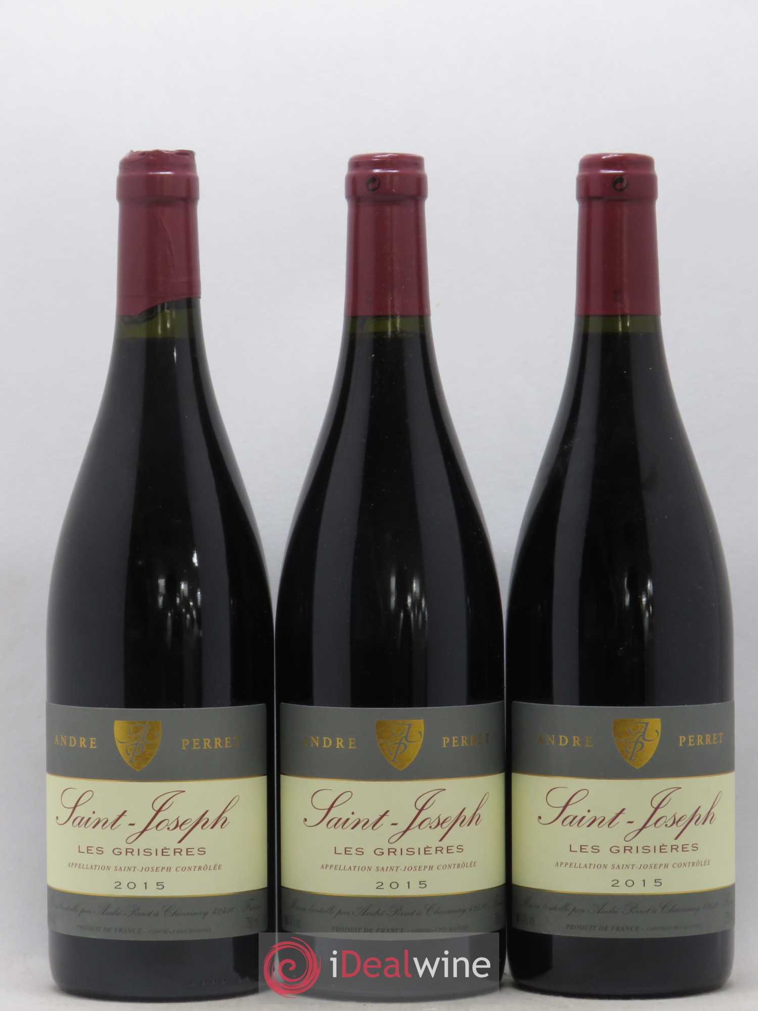 Saint-Joseph Les Grisieres Andre Perret 2015 - Posten von 3 Flaschen - 0