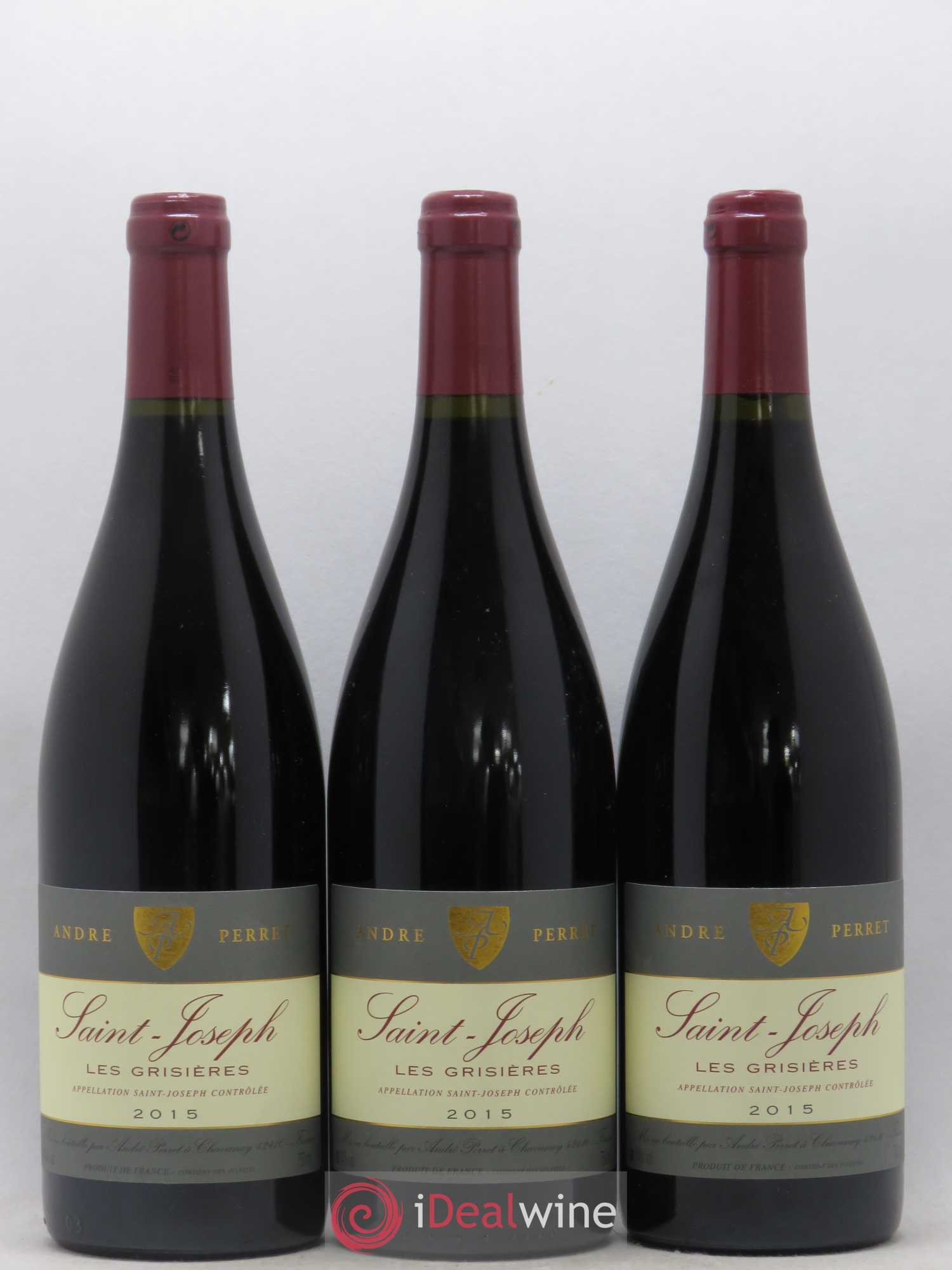 Saint-Joseph Les Grisieres Andre Perret 2015 - Posten von 3 Flaschen - 0