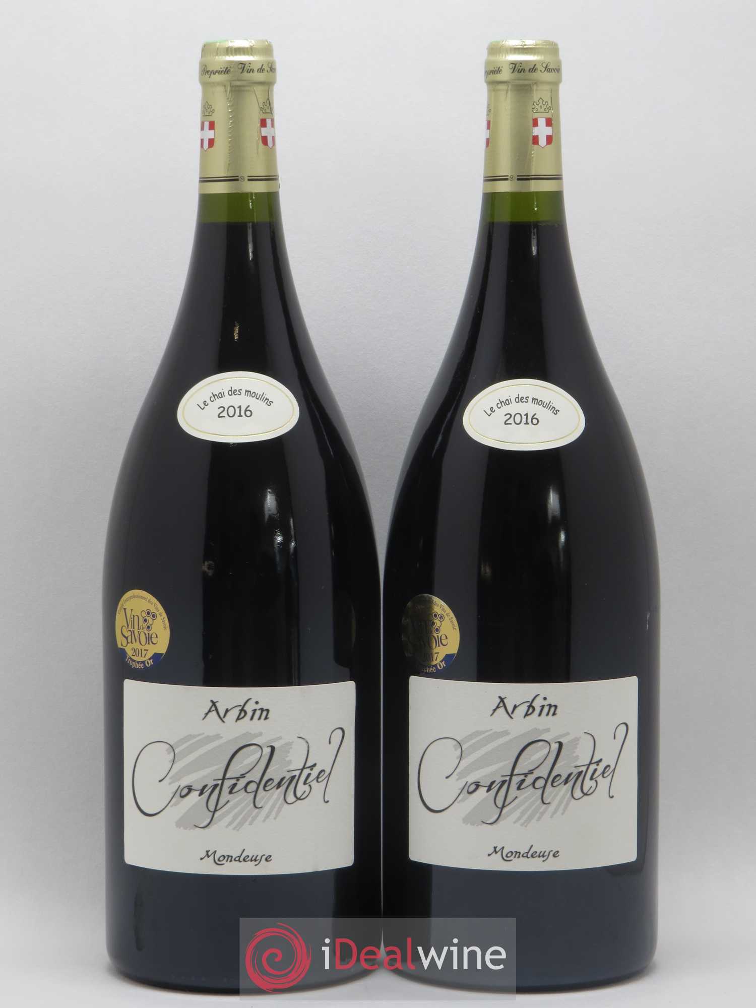 Vin de Savoie Arbin Mondeuse Confidentiel Les Fils de Charles Trosset 2016 - Posten von 2 Magnum - 0