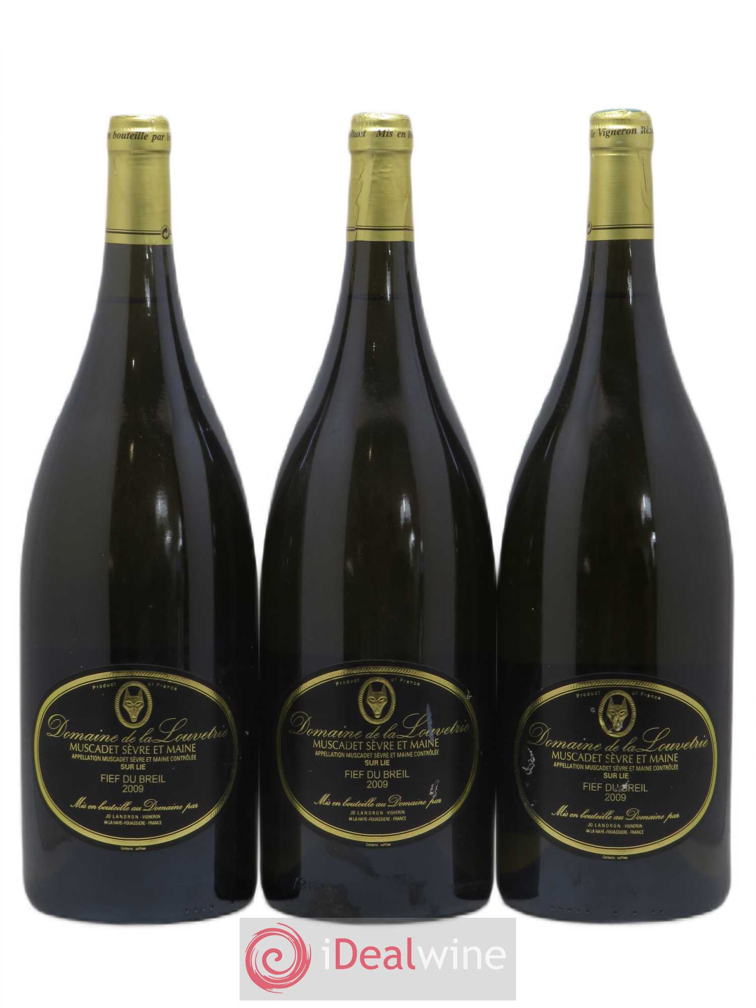 Muscadet-Sèvre-et-Maine Le Fief du Breil Jo Landron 2009 - Lot de 3 magnums - 0