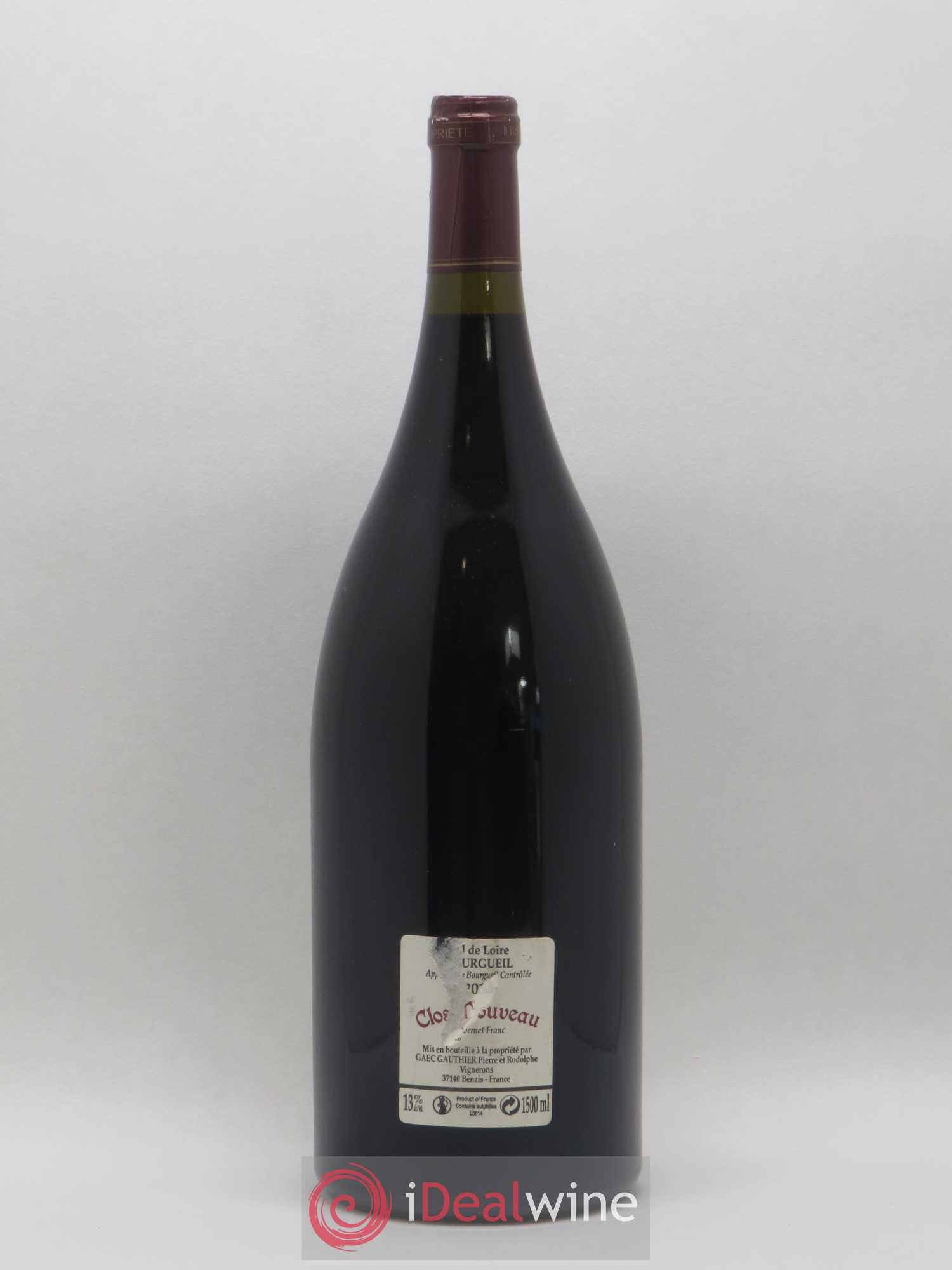 Bourgueil Clos Nouveau Domaine du Bel Air 2010 - Lot de 1 magnum - 1