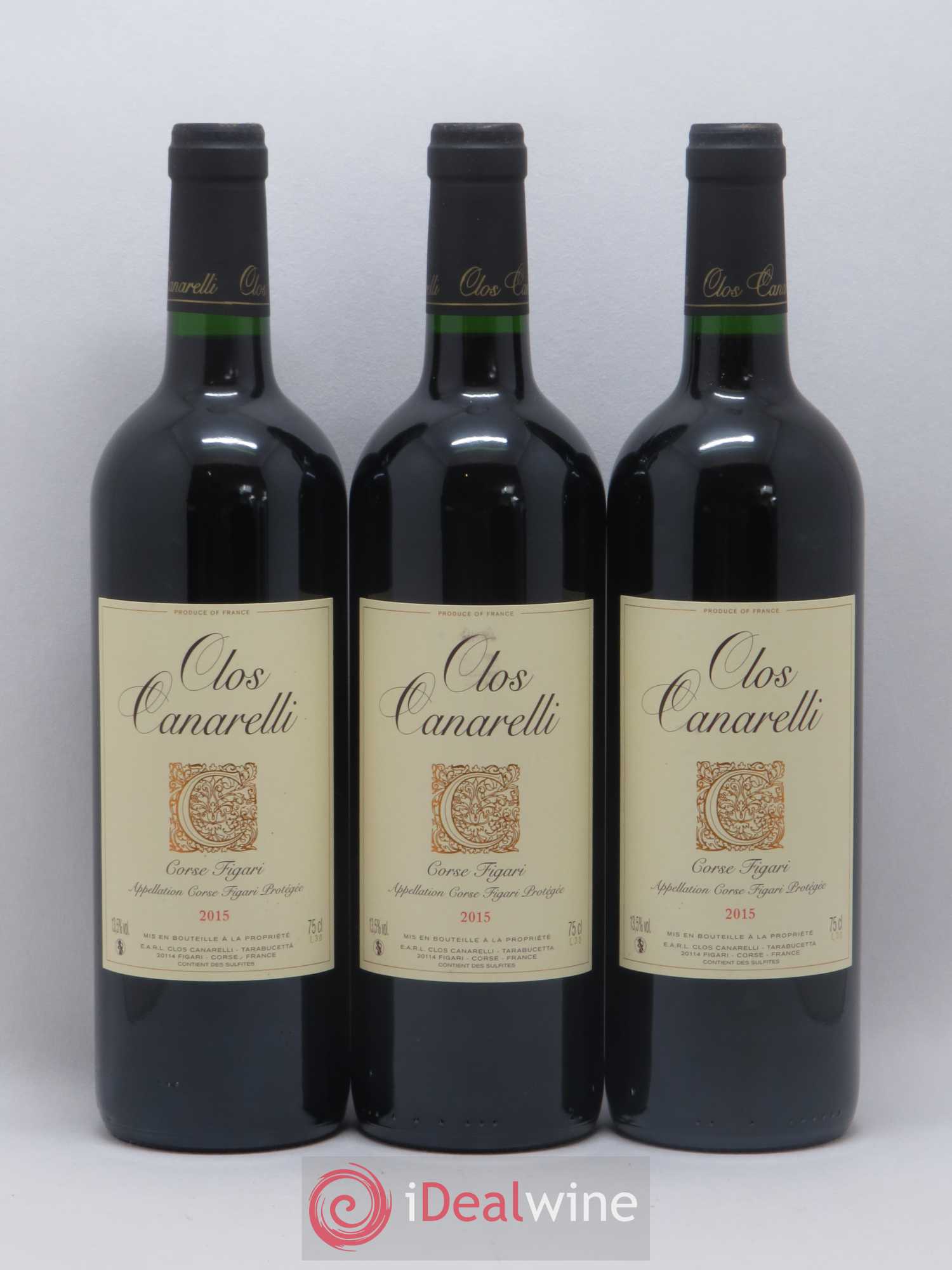 Figari Clos Canarelli 2015 - Lot de 3 bouteilles - 0