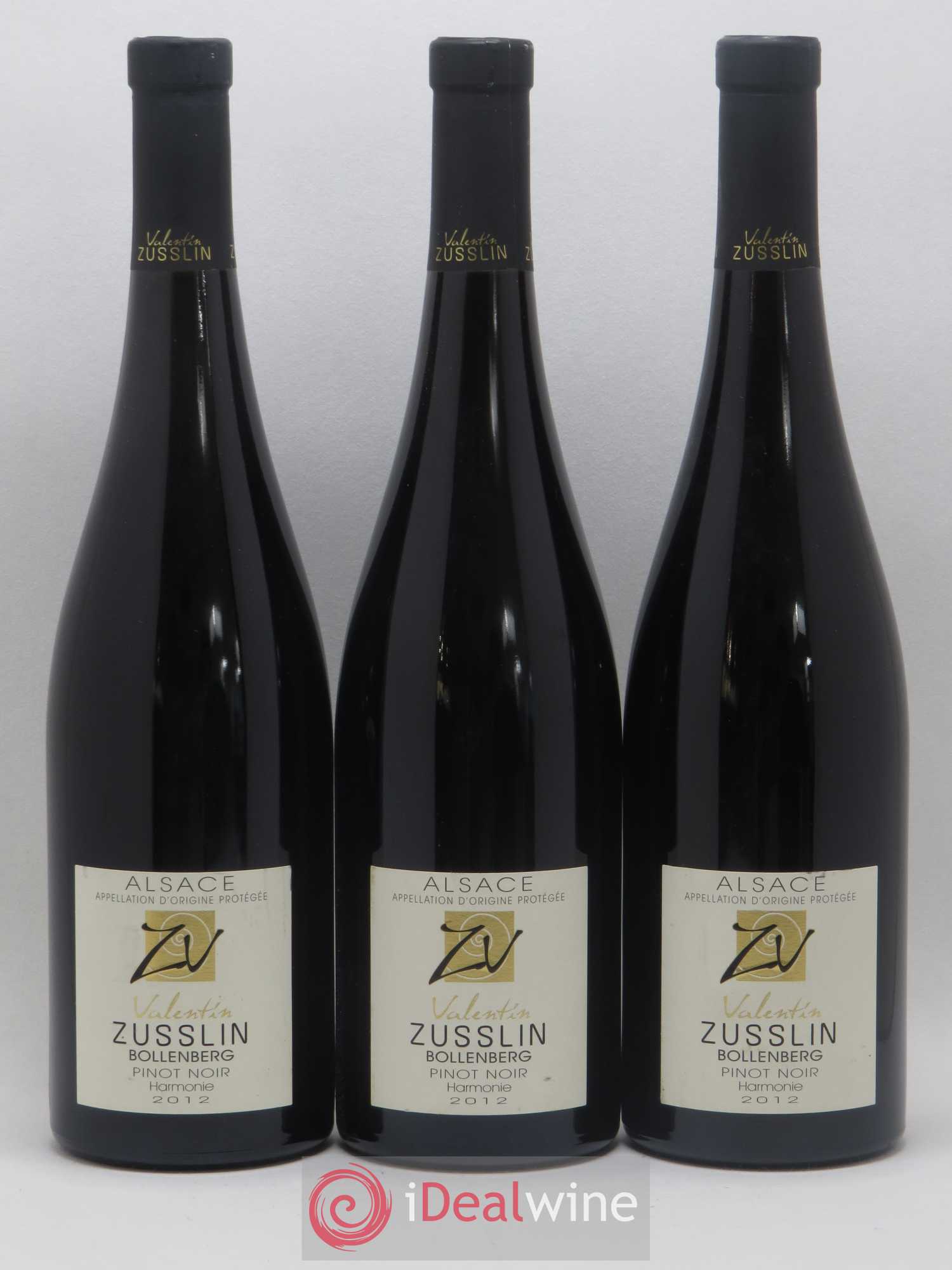 Alsace Pinot Noir Bollenberg Harmonie Valentin Zusslin (Domaine) 2012 - Lot de 3 bouteilles - 0