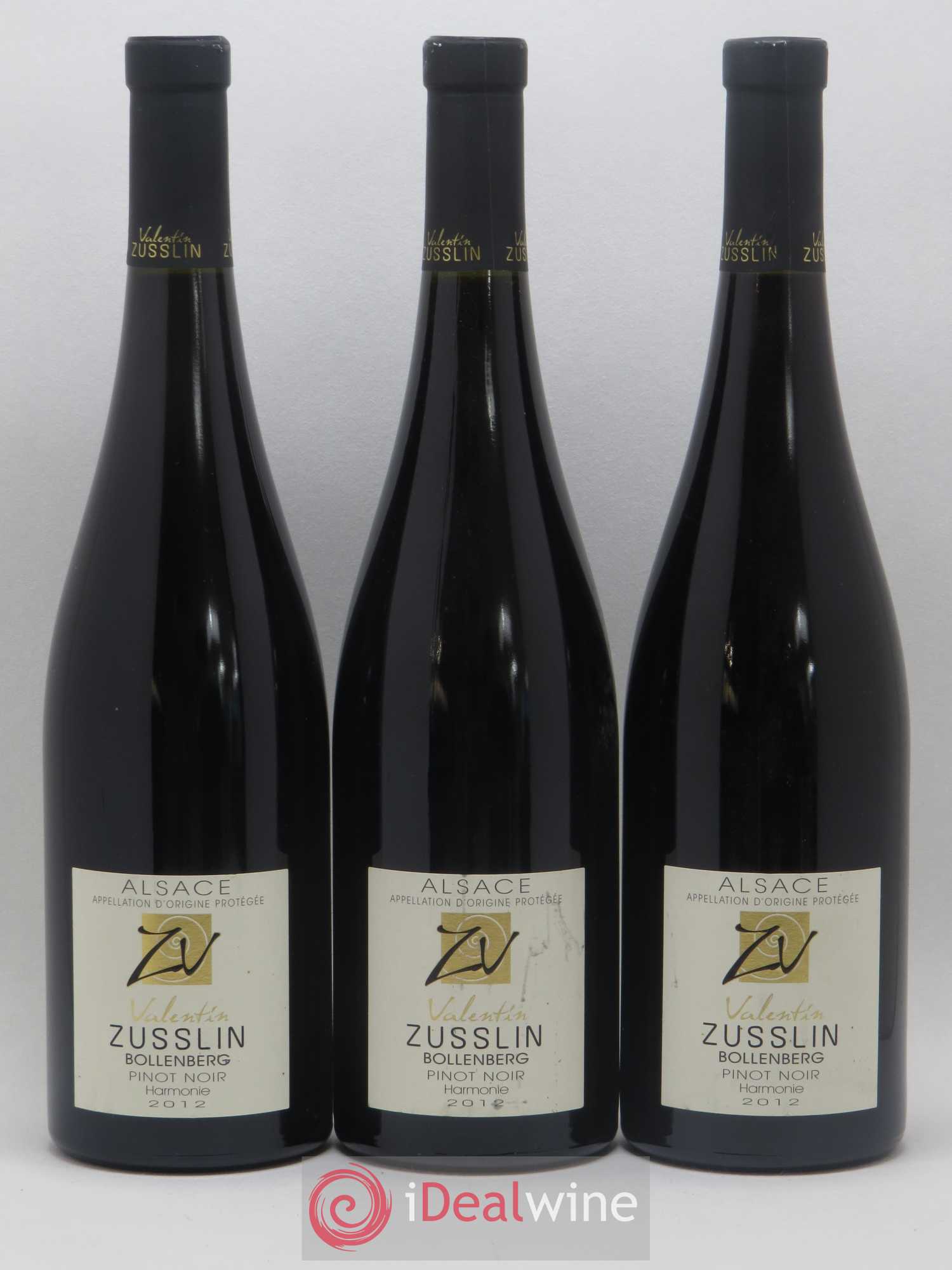 Alsace Pinot Noir Bollenberg Harmonie Valentin Zusslin (Domaine) 2012 - Lot de 3 bouteilles - 0
