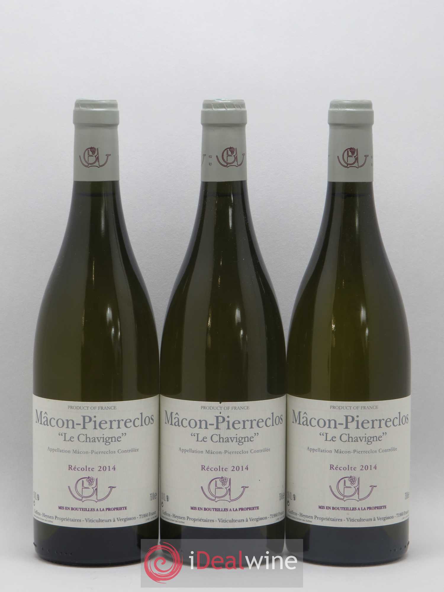 Mâcon-Pierreclos Le Chavigne Guffens-Heynen 2014 - Lot de 3 bouteilles - 0