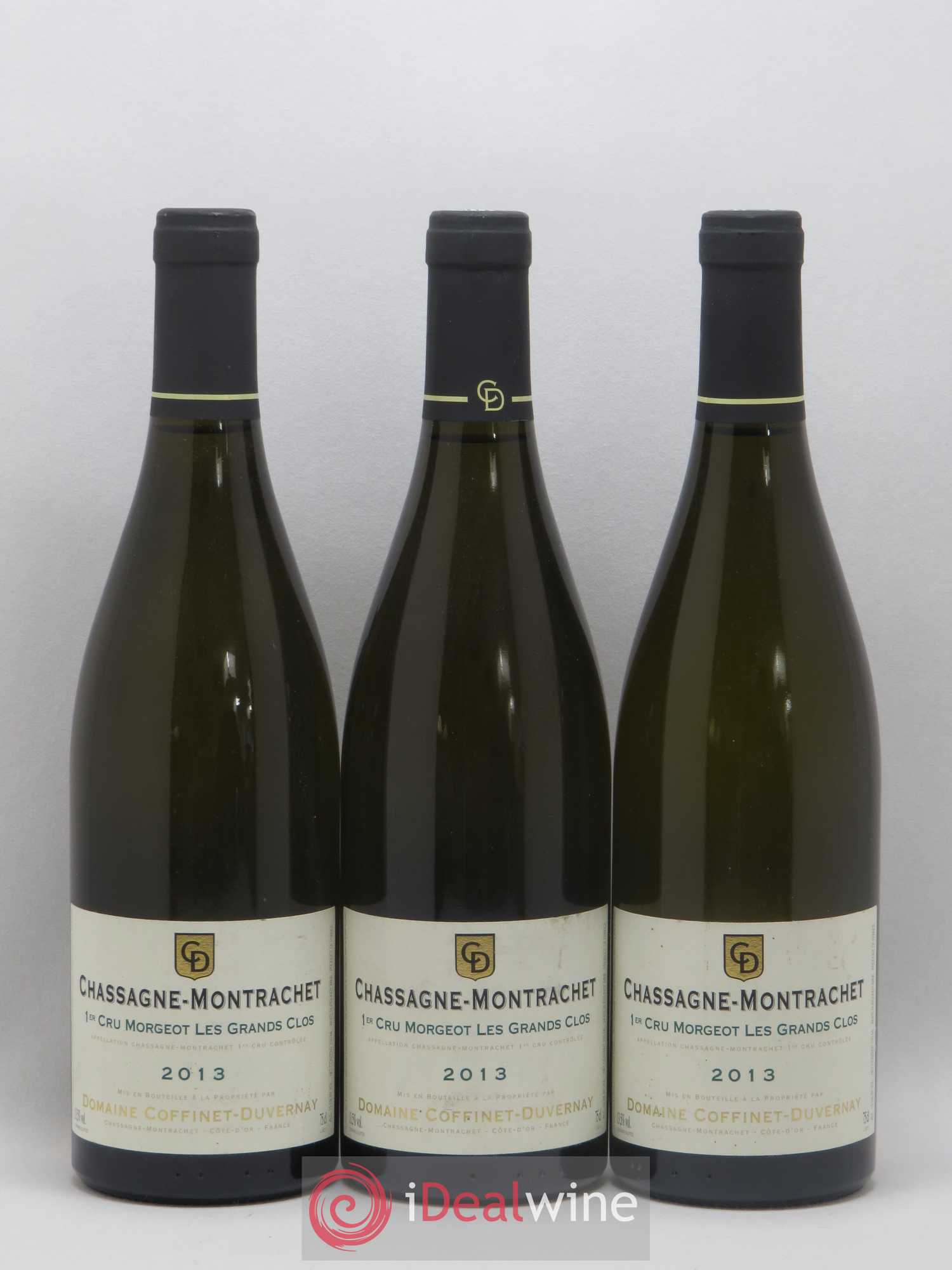 Chassagne-Montrachet 1er Cru Morgeot Les Grands Clos Coffinet Duverney 2013 - Posten von 3 Flaschen - 0