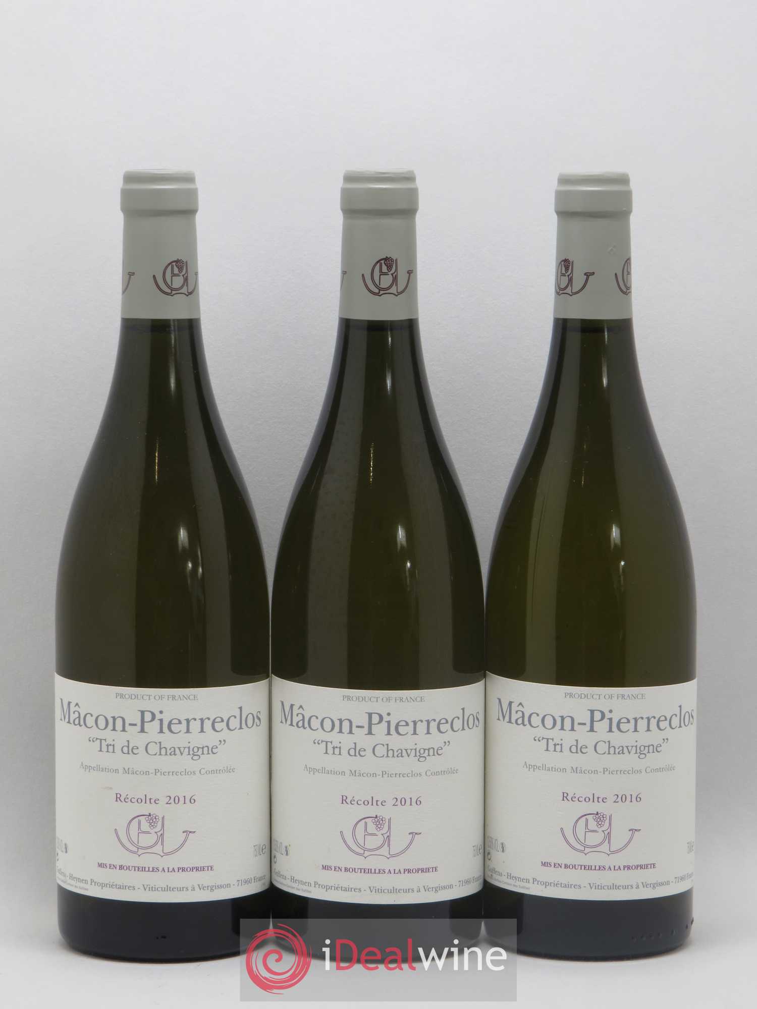 Mâcon-Pierreclos Tri de Chavigne Guffens-Heynen 2016 - Lot de 3 bouteilles - 0