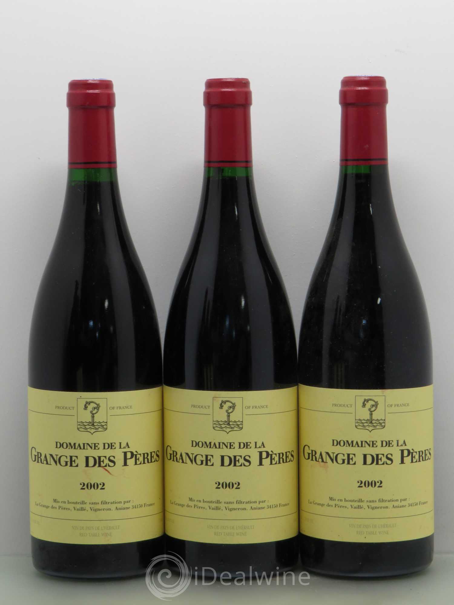 Pays d'Hérault Grange des Pères Laurent Vaillé 2002 - Lot de 6 bouteilles - 1