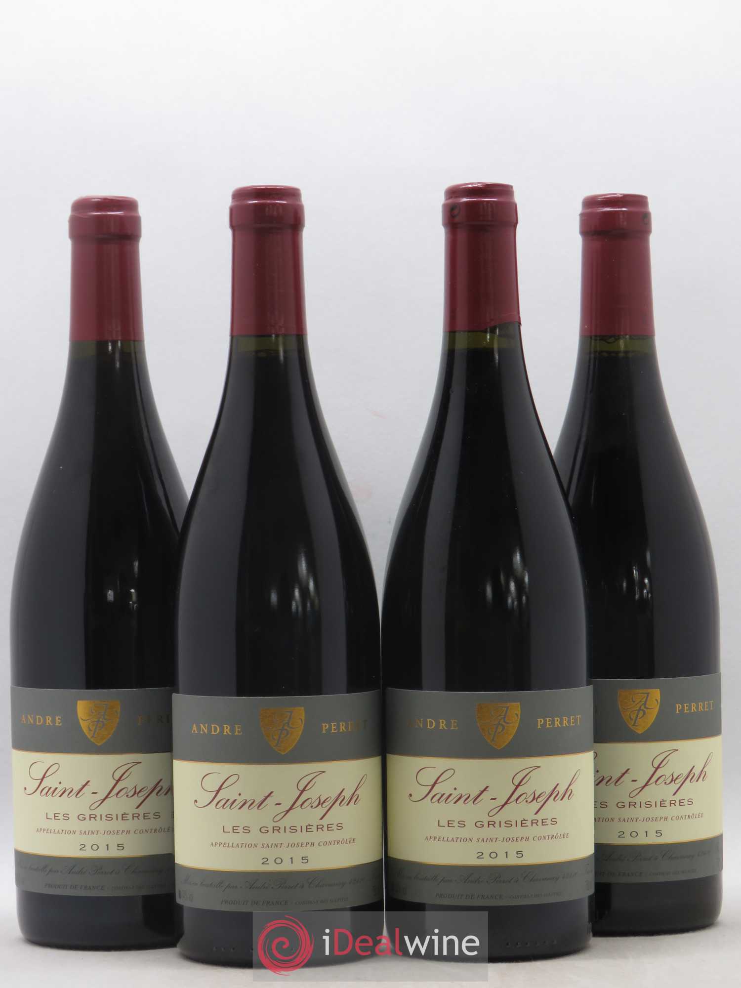 Saint-Joseph Les Grisières Andre Perret 2015 - Posten von 4 Flaschen - 0