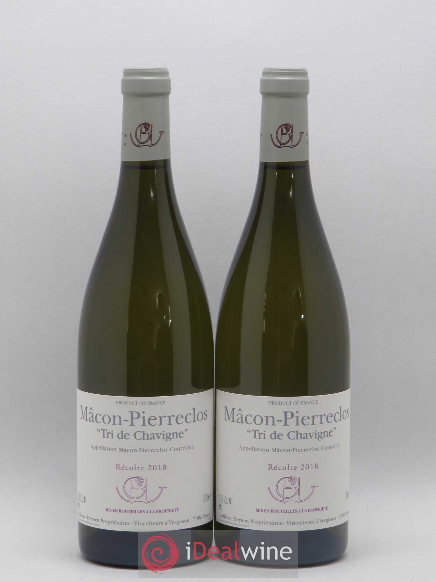 Mâcon-Pierreclos Tri de Chavigne Guffens-Heynen 2018 - Lot de 2 bouteilles - 0