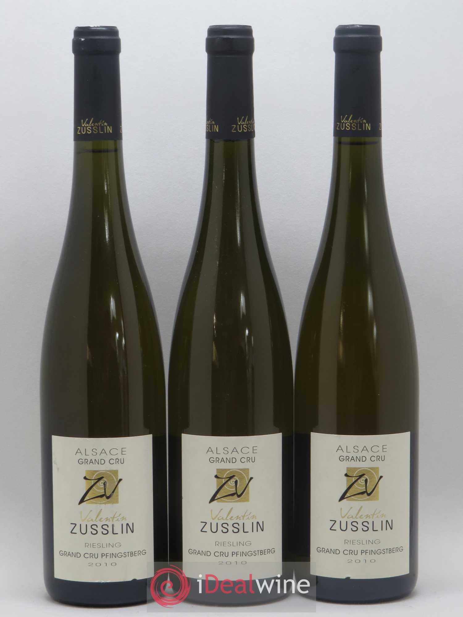 Alsace Riesling Grand Cru Pfingstberg Valentin Zusslin (Domaine) 2010 - Lot de 3 bouteilles - 0