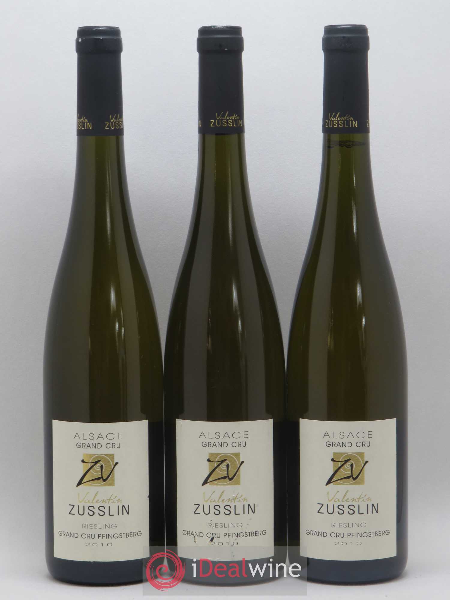 Alsace Riesling Grand Cru Pfingstberg Valentin Zusslin (Domaine) 2010 - Lot de 3 bouteilles - 0