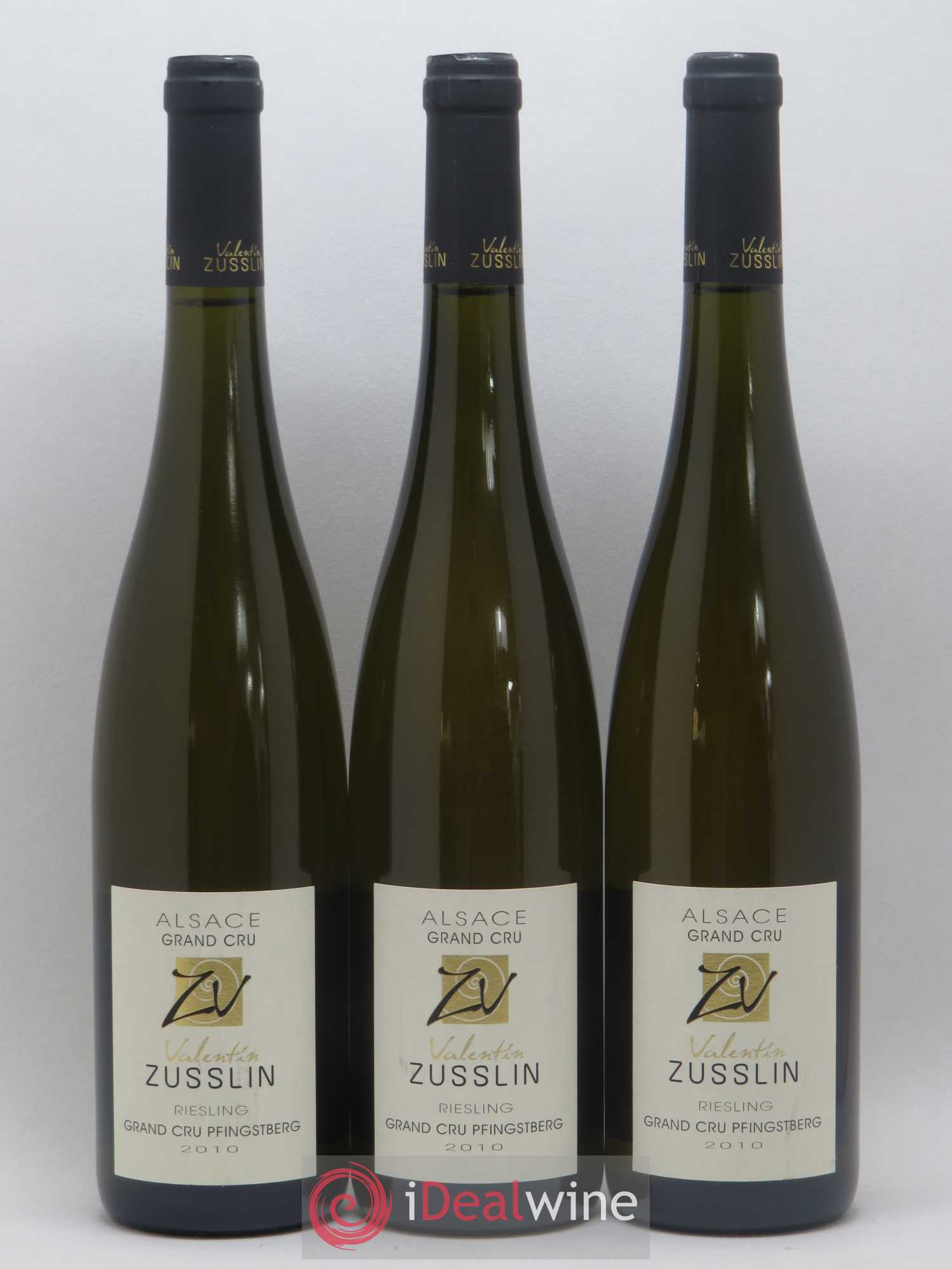 Alsace Riesling Grand Cru Pfingstberg Valentin Zusslin (Domaine) 2010 - Lot de 3 bouteilles - 0