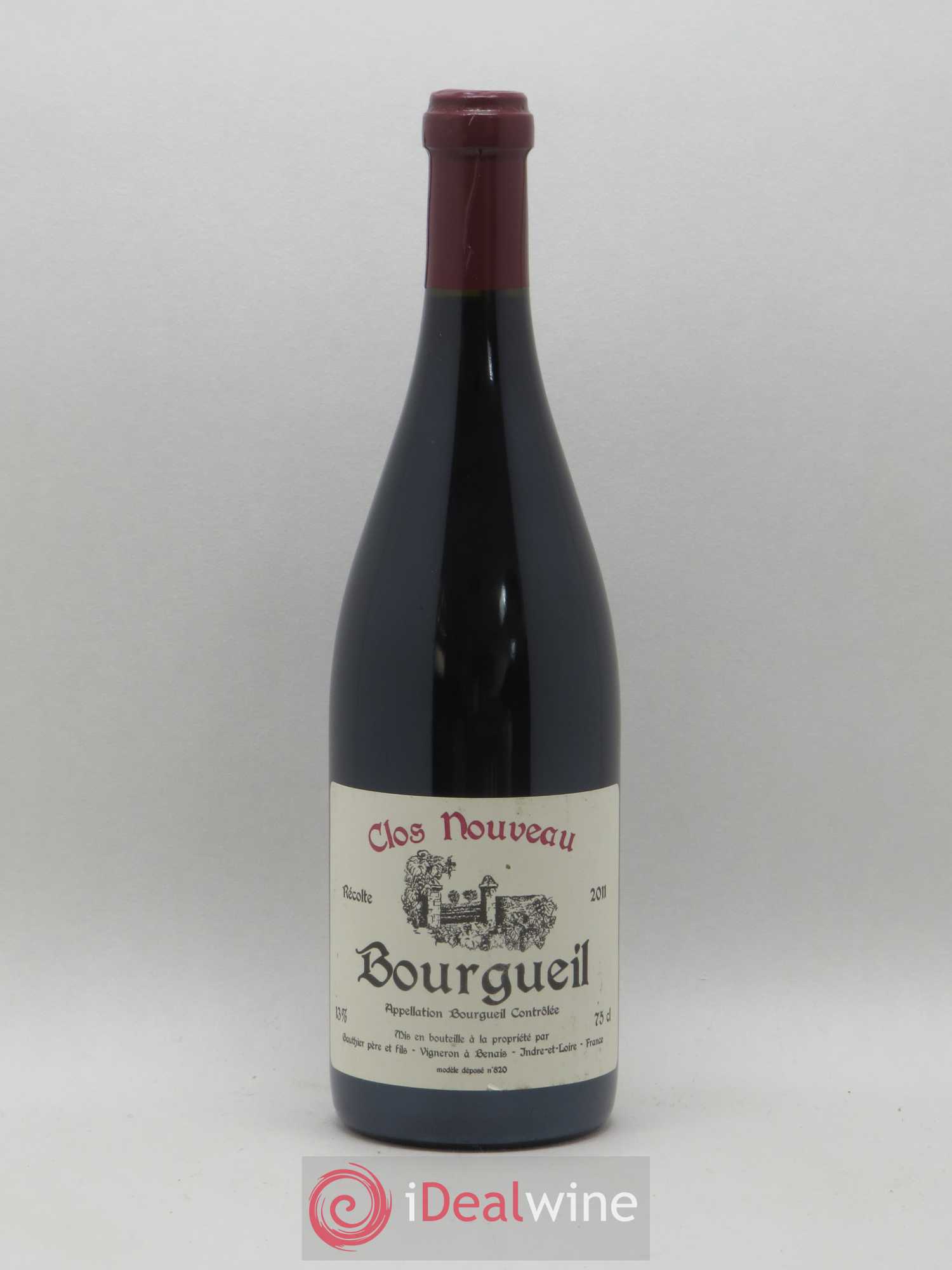 Bourgueil Clos Nouveau Domaine du Bel Air 2011 - Lot de 1 bouteille - 0