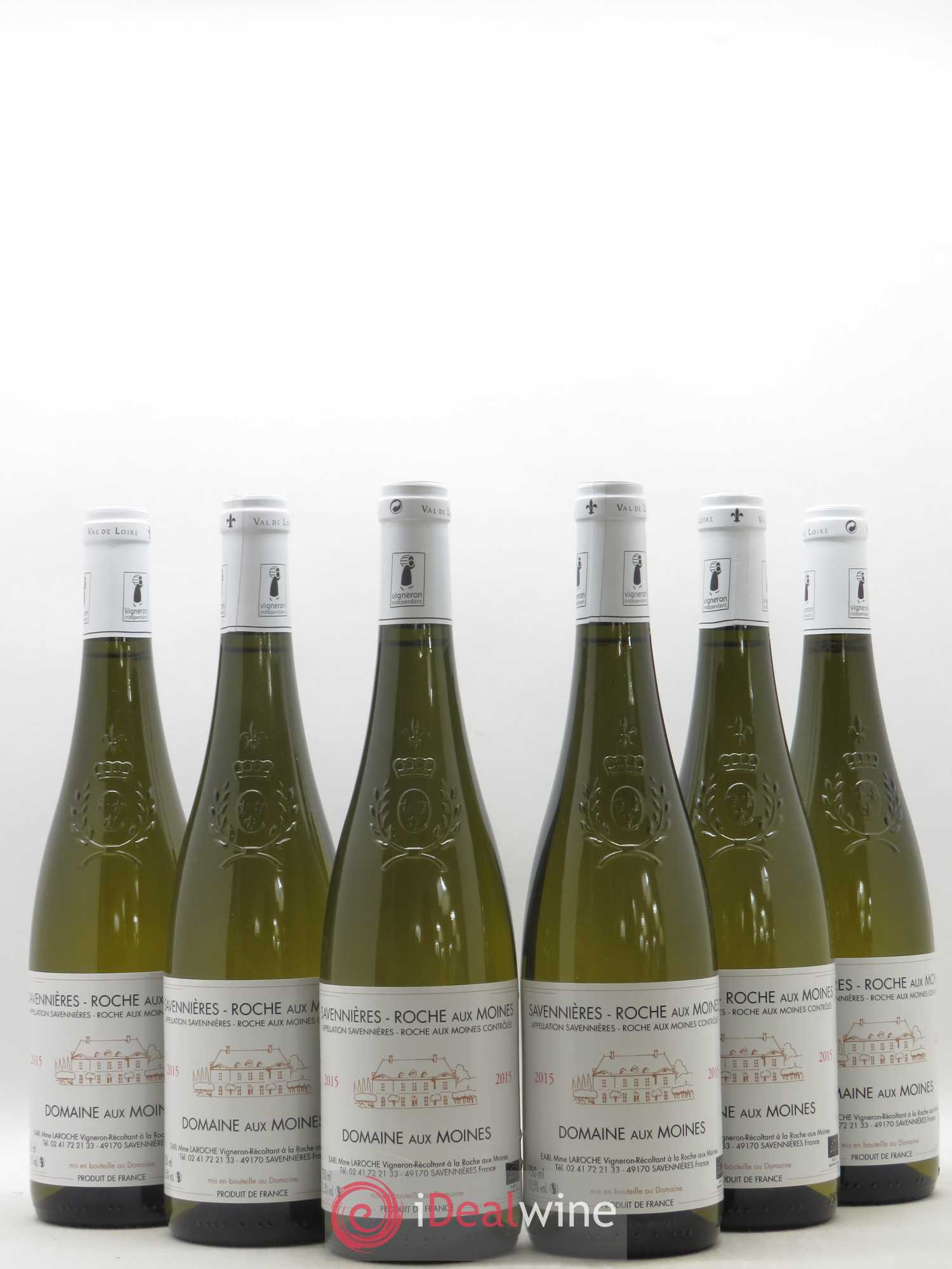 Savennières Roche aux Moines Domaine aux Moines T. Laroche 2015 - Posten von 6 Flaschen - 0