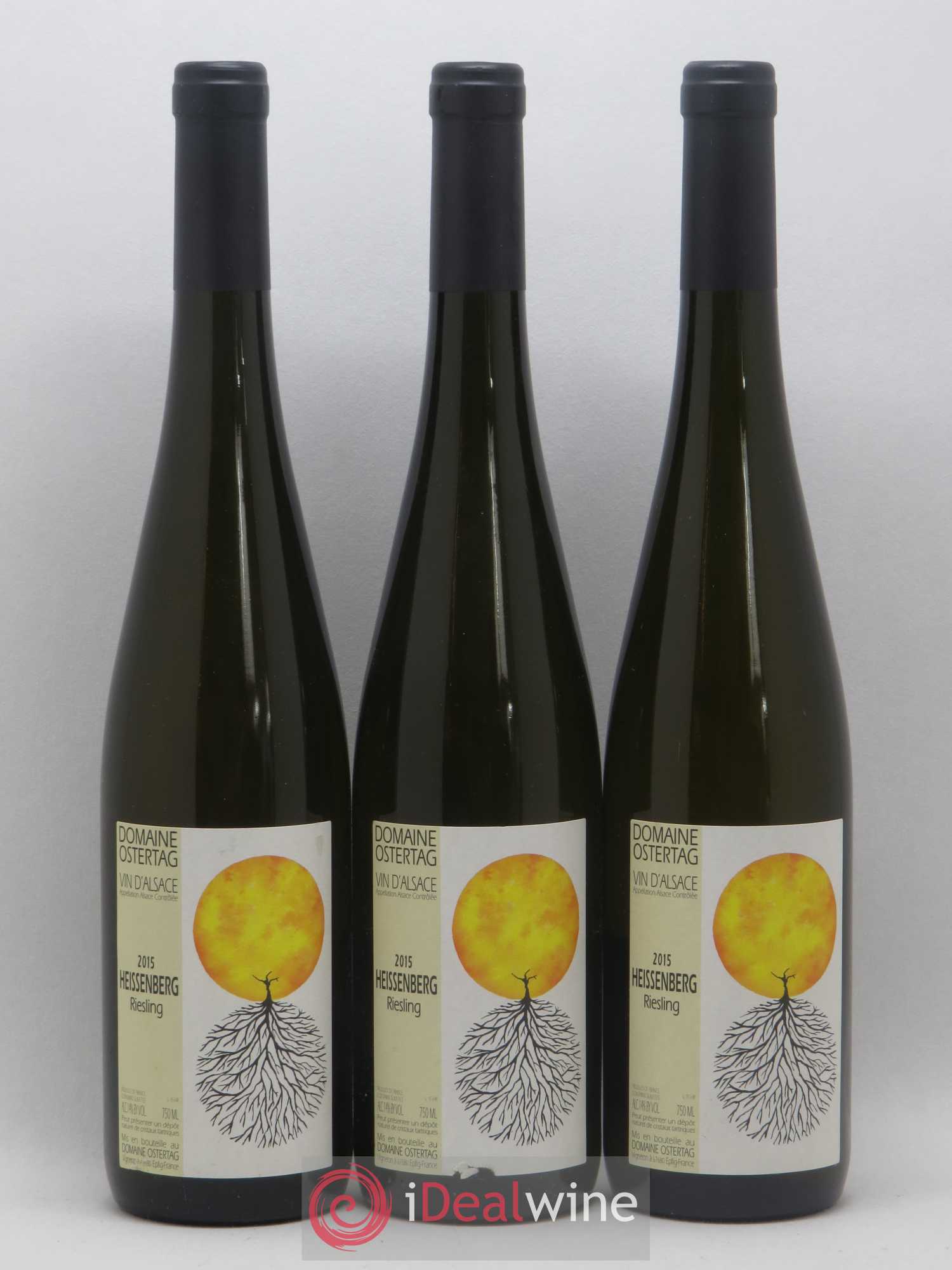 Alsace Riesling Heissenberg Ostertag (Domaine) 2015 - Lot de 3 bouteilles - 0