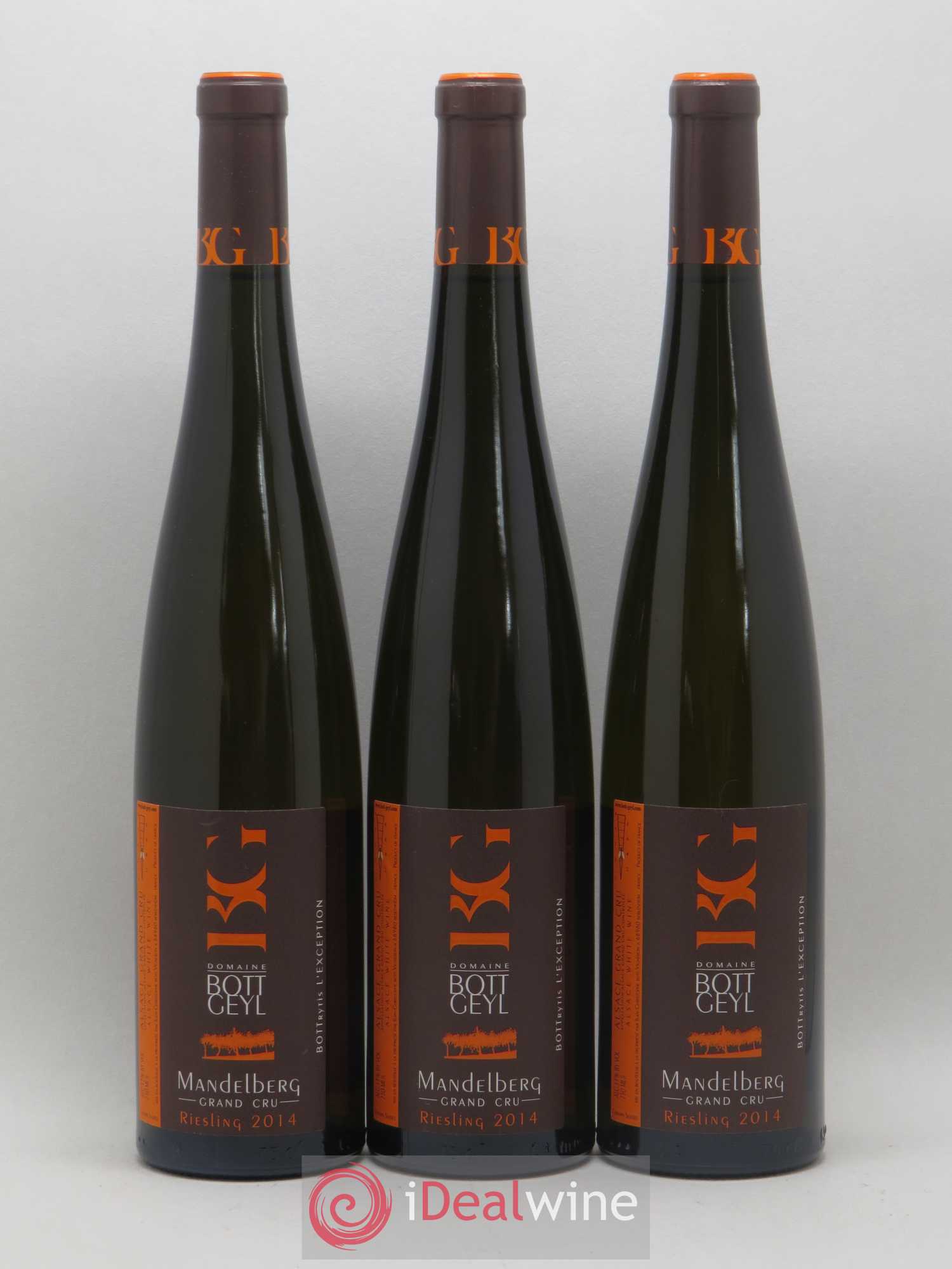 Alsace Riesling Grand Cru Mandelberg Bott-Geyl (Domaine) 2014 - Lot de 3 bouteilles - 0