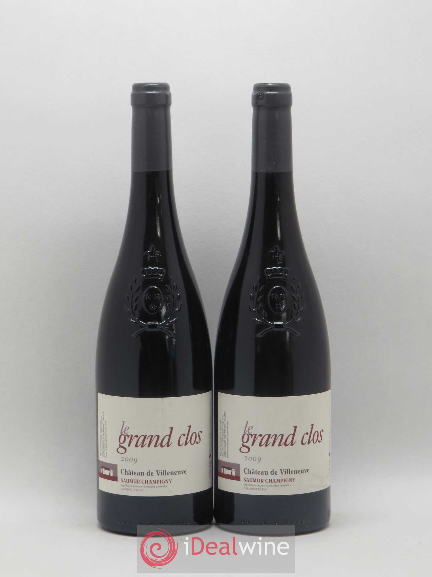 Saumur-Champigny Le Grand Clos Château de Villeneuve 2009 - Lot de 2 bouteilles - 0