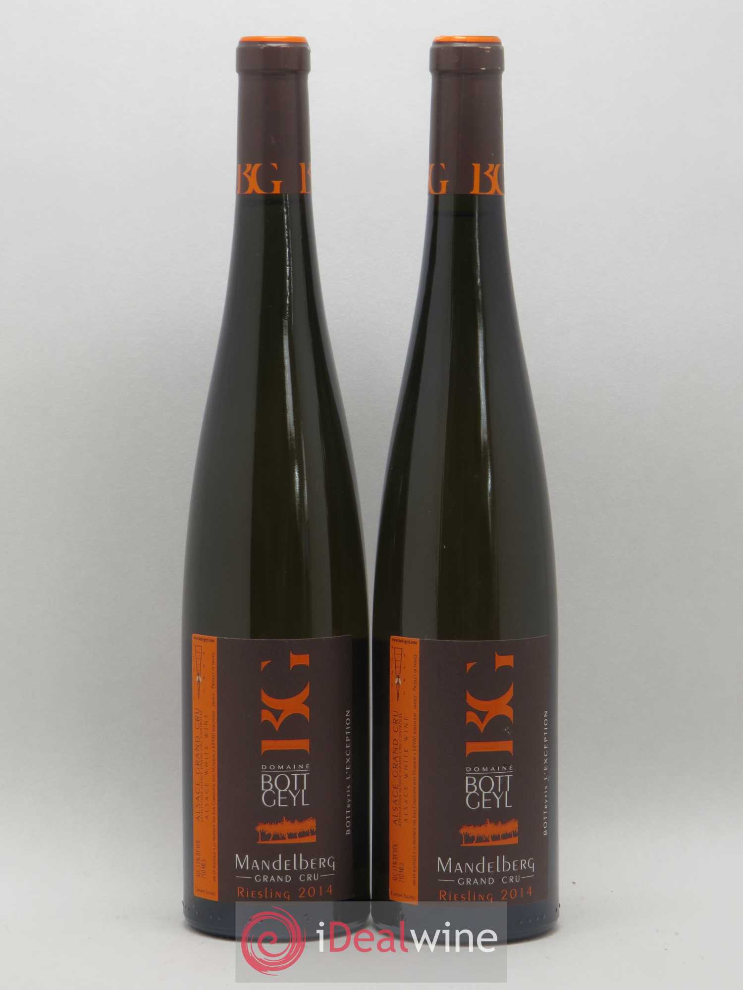 Alsace Riesling Grand Cru Mandelberg Bott-Geyl (Domaine) 2014 - Lot de 2 bouteilles - 0