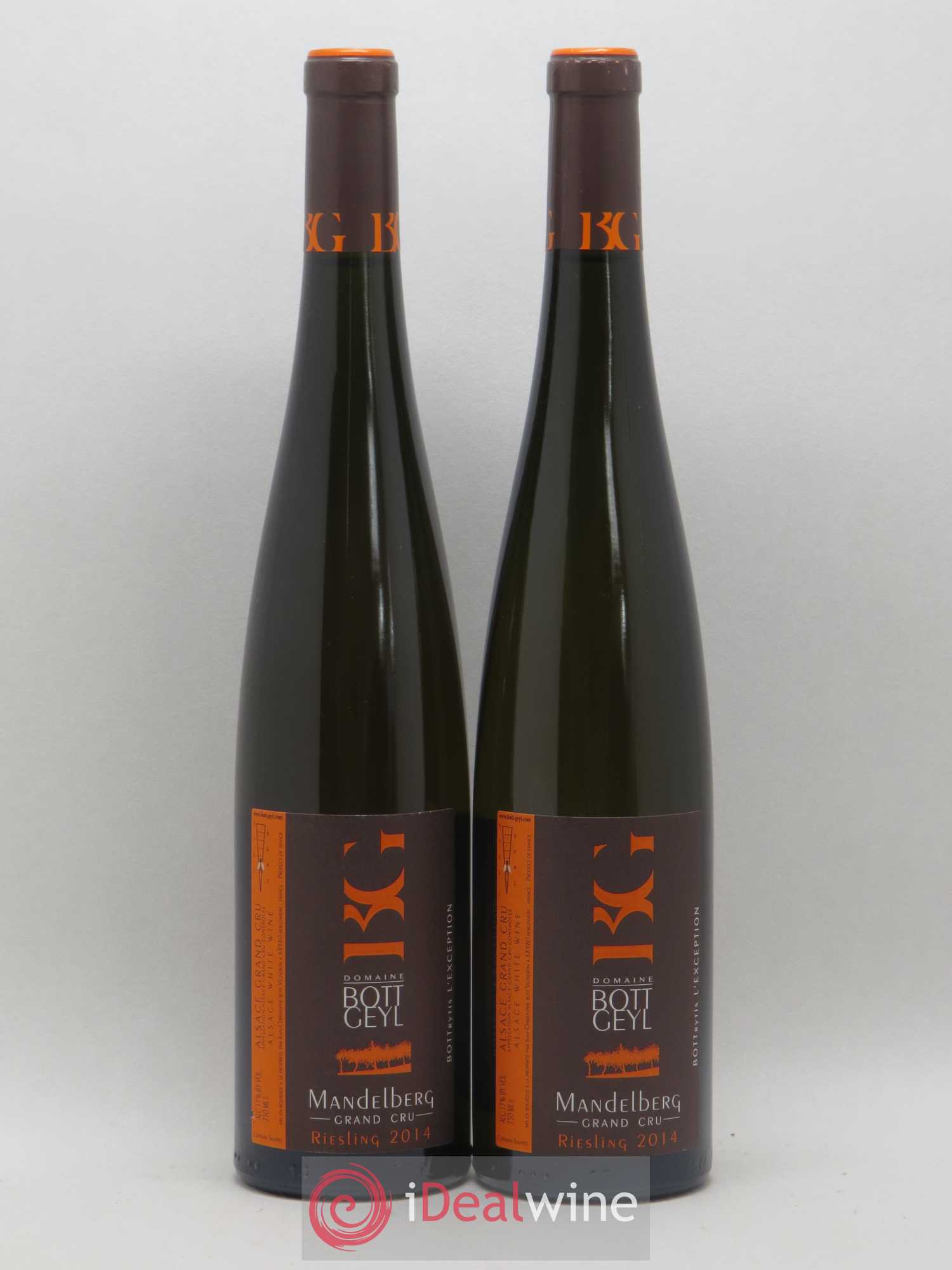 Alsace Riesling Grand Cru Mandelberg Bott-Geyl (Domaine) 2014 - Lot de 2 bouteilles - 0