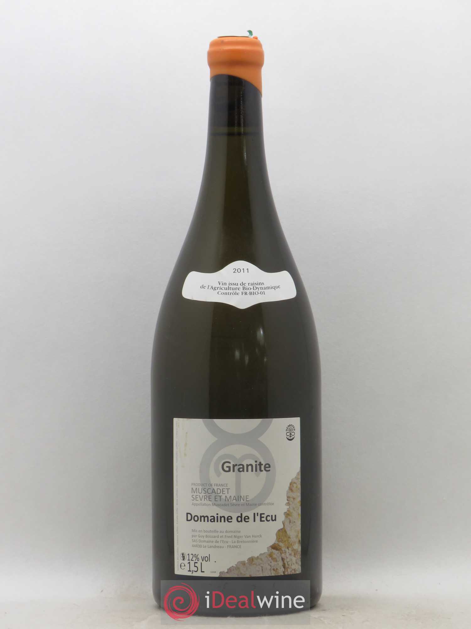 Vin de France (anciennement Muscadet-Sèvre-et-Maine) Expression de Granite Domaine de L'Ecu 2011 - Lot de 1 magnum - 0