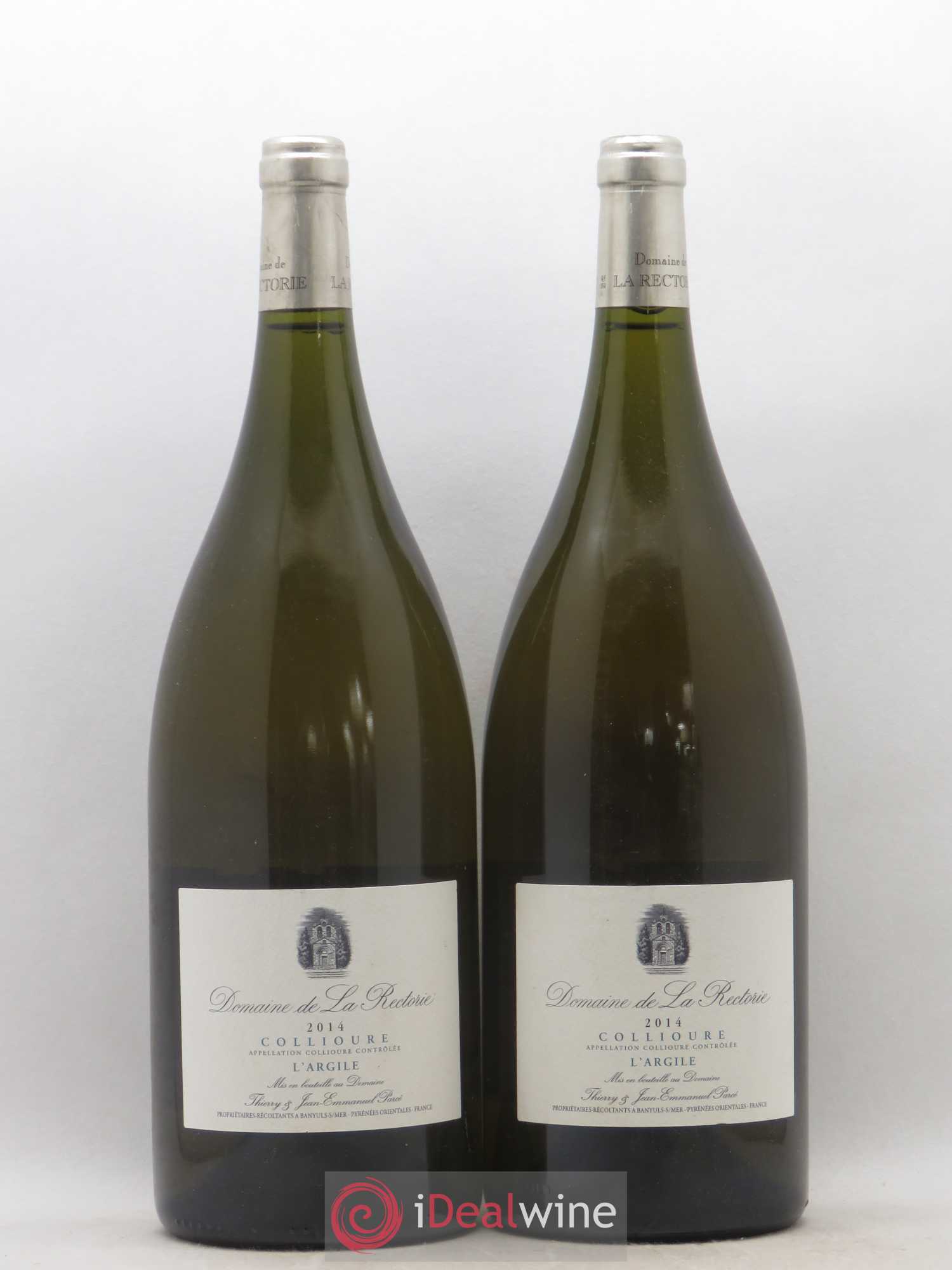 Collioure La Rectorie (Domaine de) L'Argile Thierry et Jean Emmanuel Parcé 2014 - Lot de 2 magnums - 0