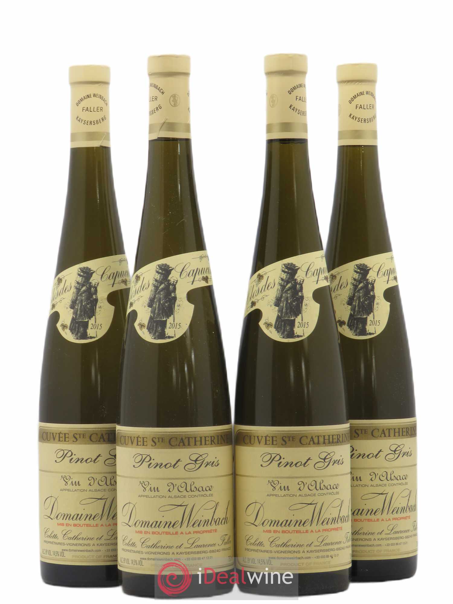 Alsace Pinot Gris Cuvée Sainte Catherine Weinbach (Domaine) 2015 - Lot de 4 bouteilles - 0