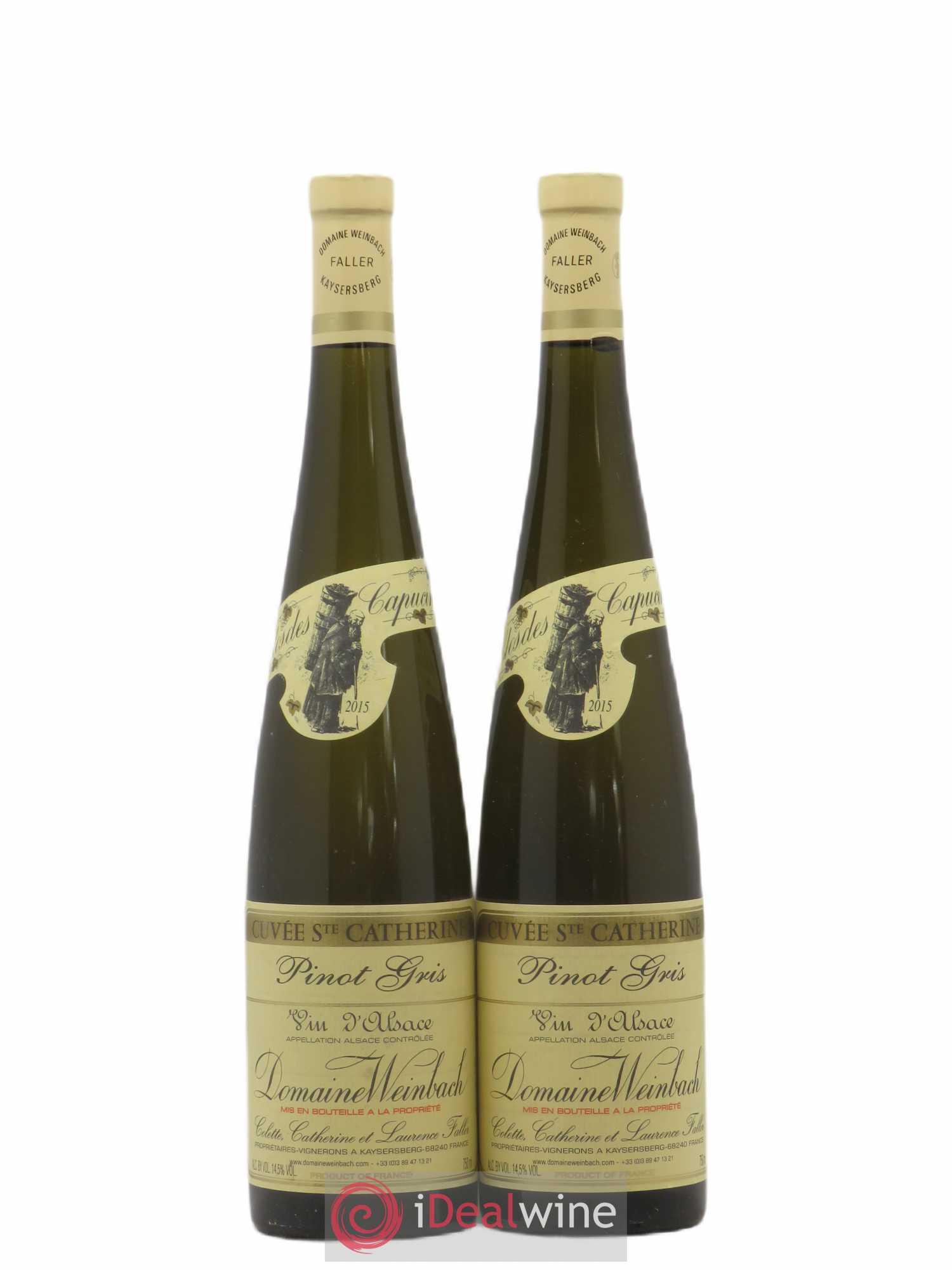 Alsace Pinot Gris Cuvée Sainte Catherine Weinbach (Domaine) 2015 - Lot de 2 bouteilles - 0