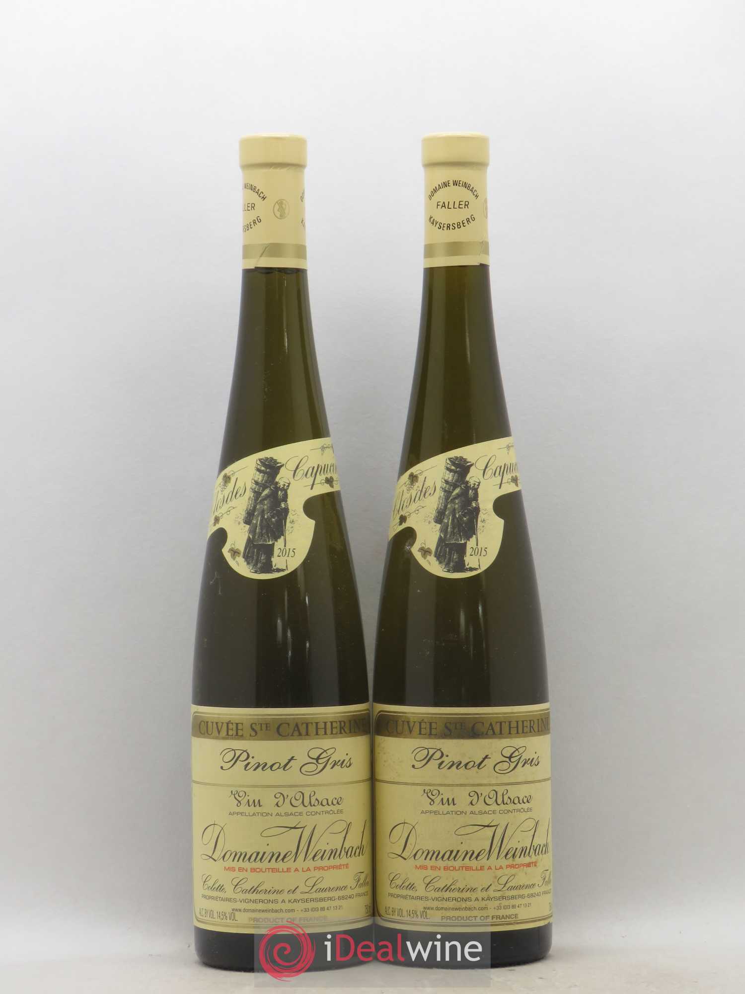 Alsace Pinot Gris Cuvée Sainte Catherine Weinbach (Domaine) 2015 - Lot de 2 bouteilles - 0