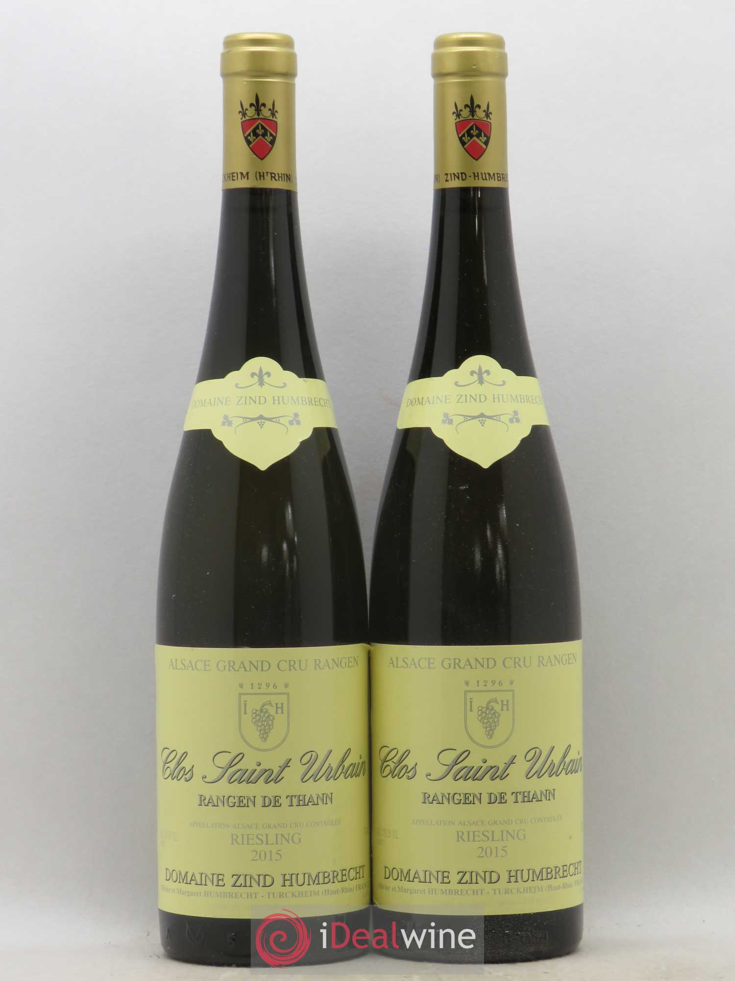 Alsace Riesling Grand Cru Rangen de Thann Clos Saint Urbain Zind-Humbrecht (Domaine) 2015 - Lot de 2 bouteilles - 0
