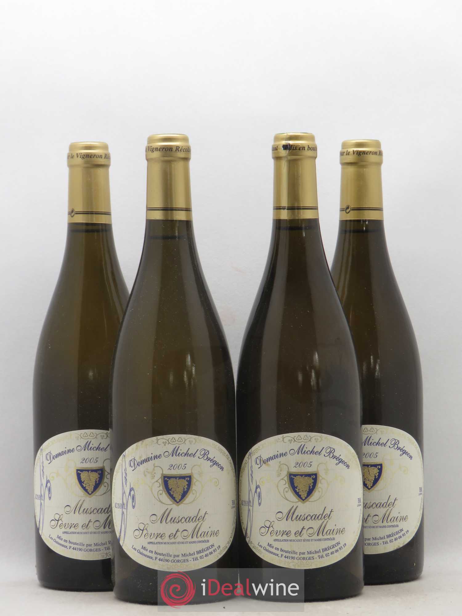 Muscadet-Sèvre-et-Maine Michel Brégeon 2005 - Posten von 4 Flaschen - 0