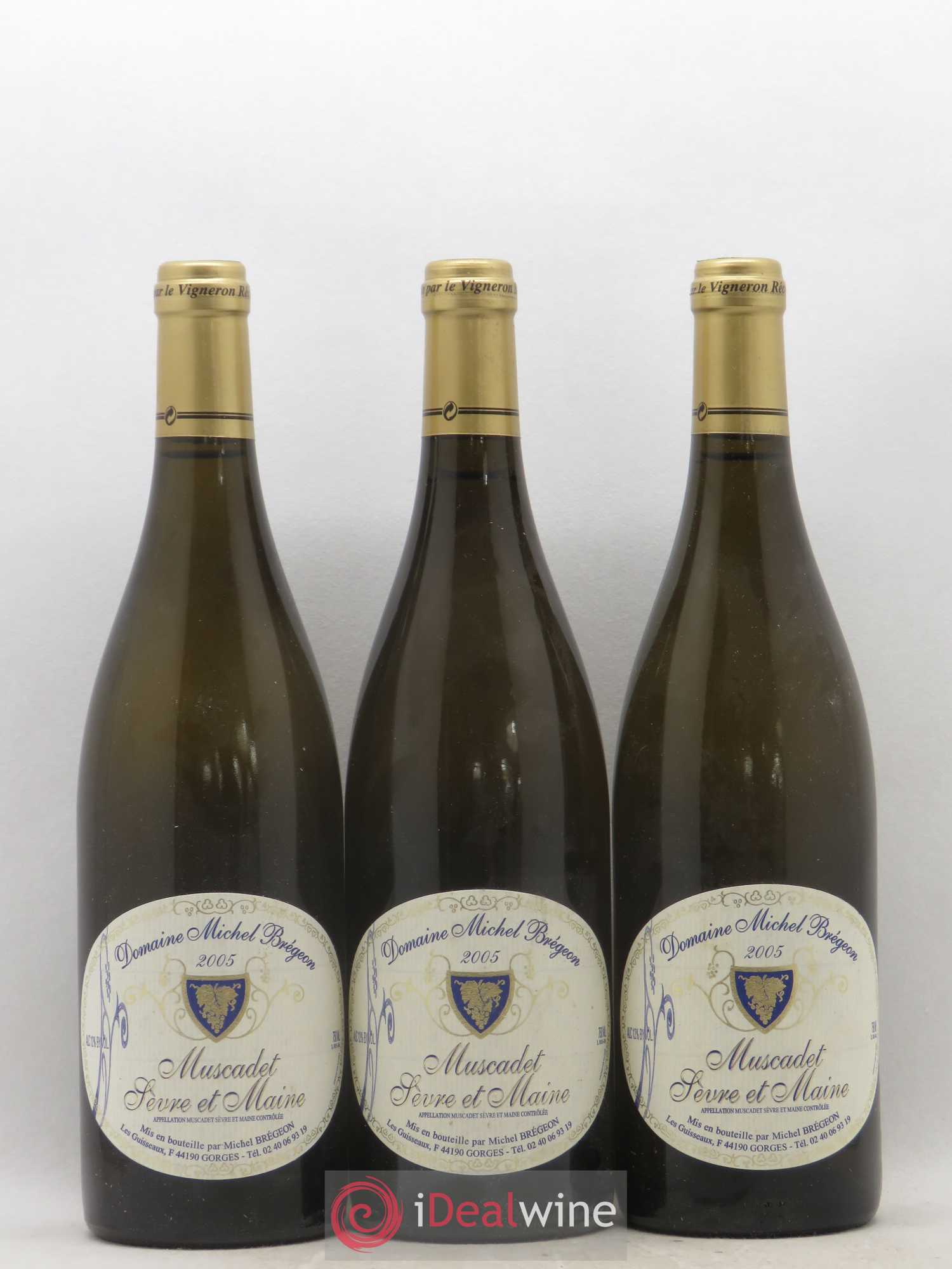 Muscadet-Sèvre-et-Maine Michel Brégeon 2005 - Posten von 3 Flaschen - 0