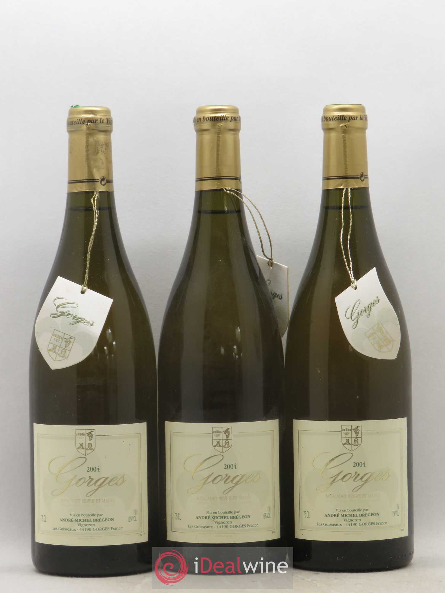 Muscadet-Sèvre-et-Maine André-Michel Bregeon (Domaine) 2004 - Lot de 3 bouteilles - 0