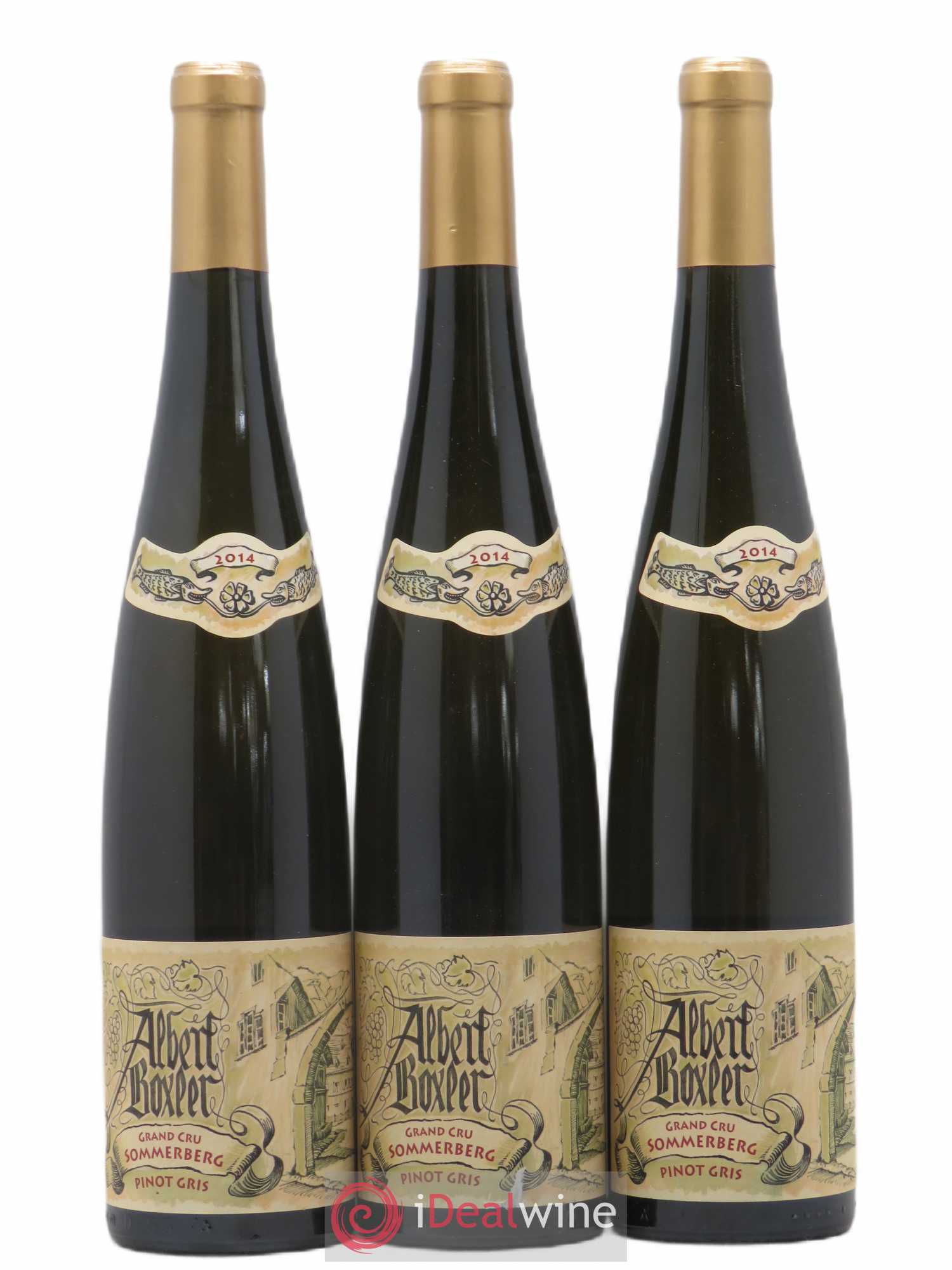 Alsace Pinot Gris Grand Cru Sommerberg W Albert Boxler 2014 - Lot de 3 bouteilles - 0