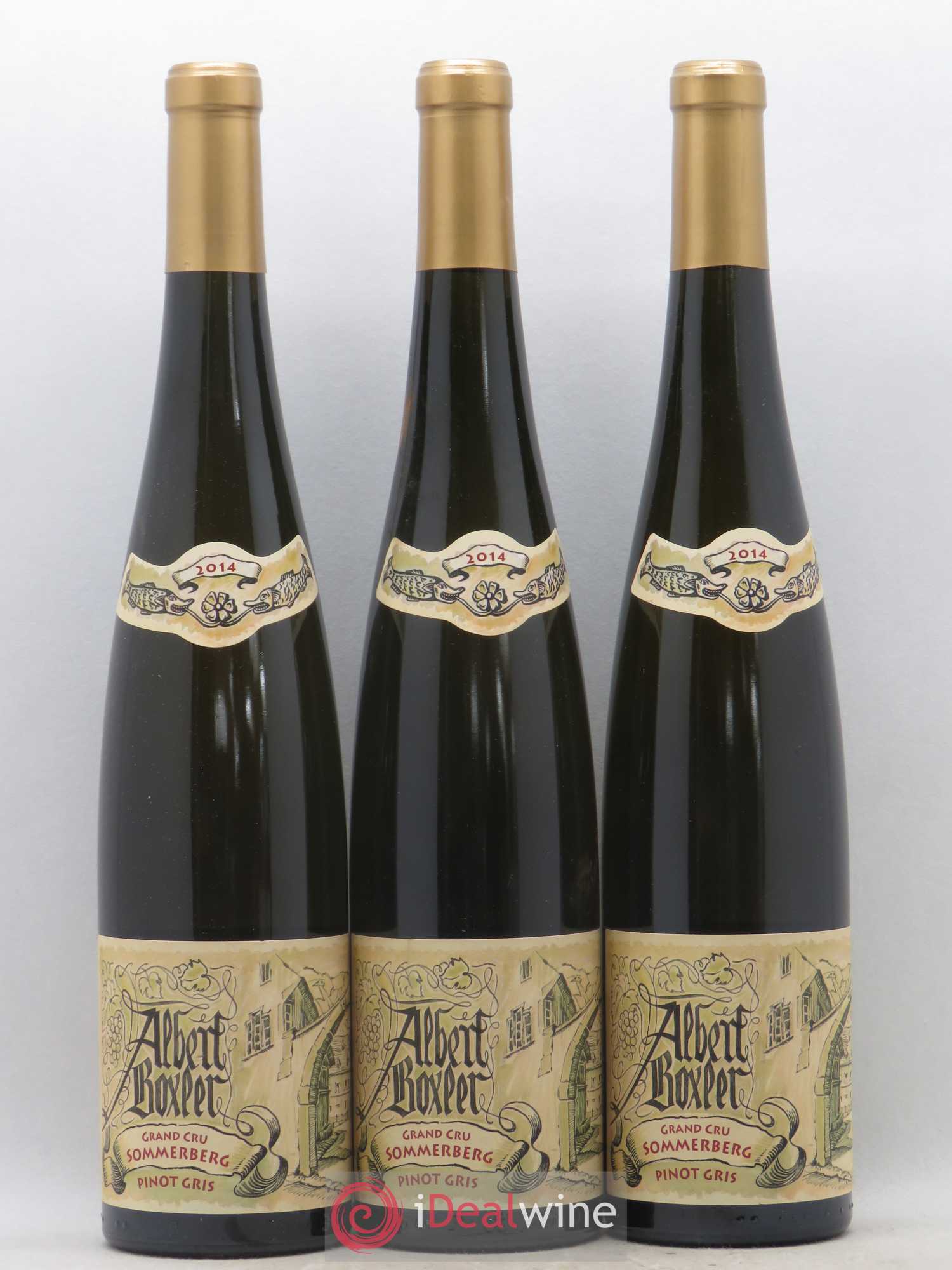 Alsace Pinot Gris Grand Cru Sommerberg W Albert Boxler 2014 - Lot de 3 bouteilles - 0