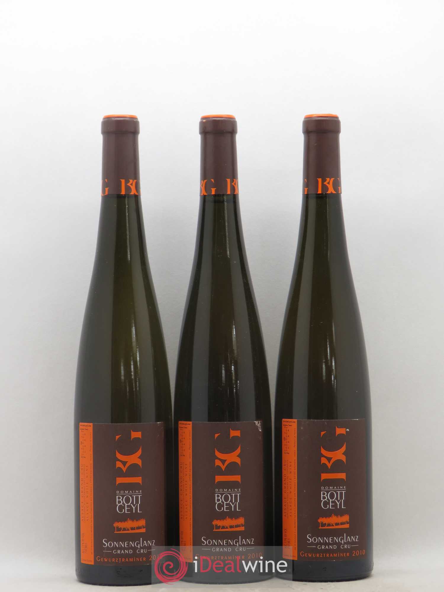 Alsace Gewurztraminer Grand Cru Sonnenglanz Bott-Geyl (Domaine) 2010 - Lot de 3 bouteilles - 0